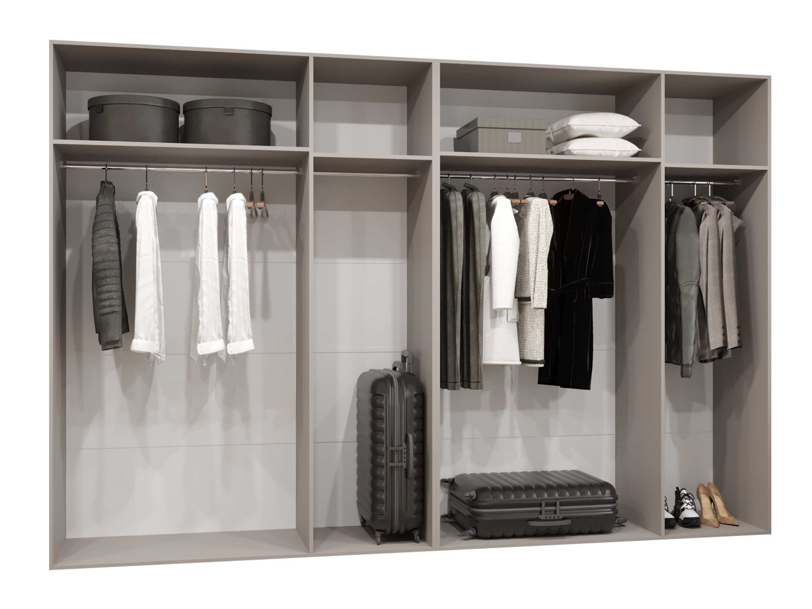Kledingkast Hartford 583 (Wit)