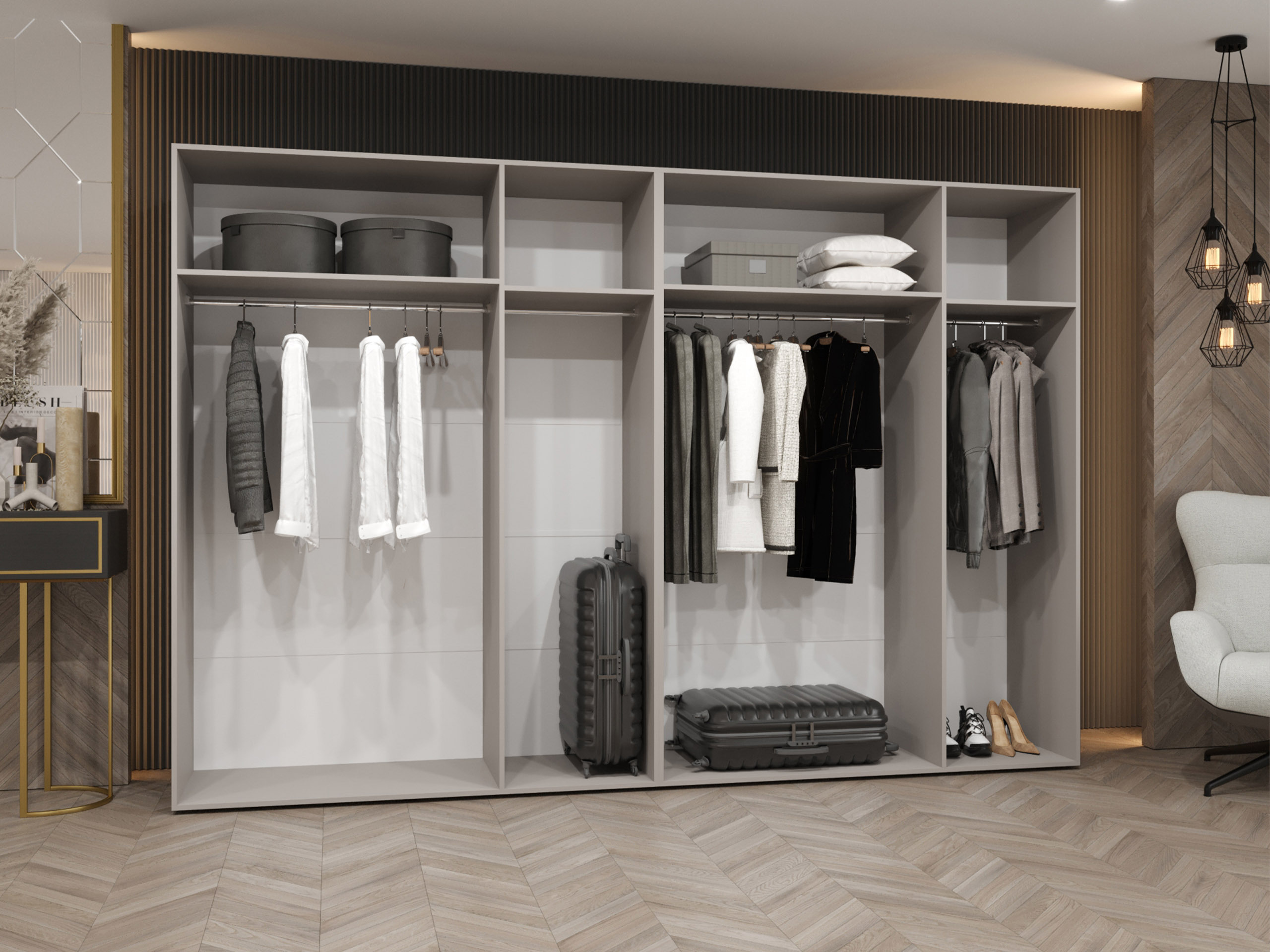 Kledingkast Hartford 583 (Wit)