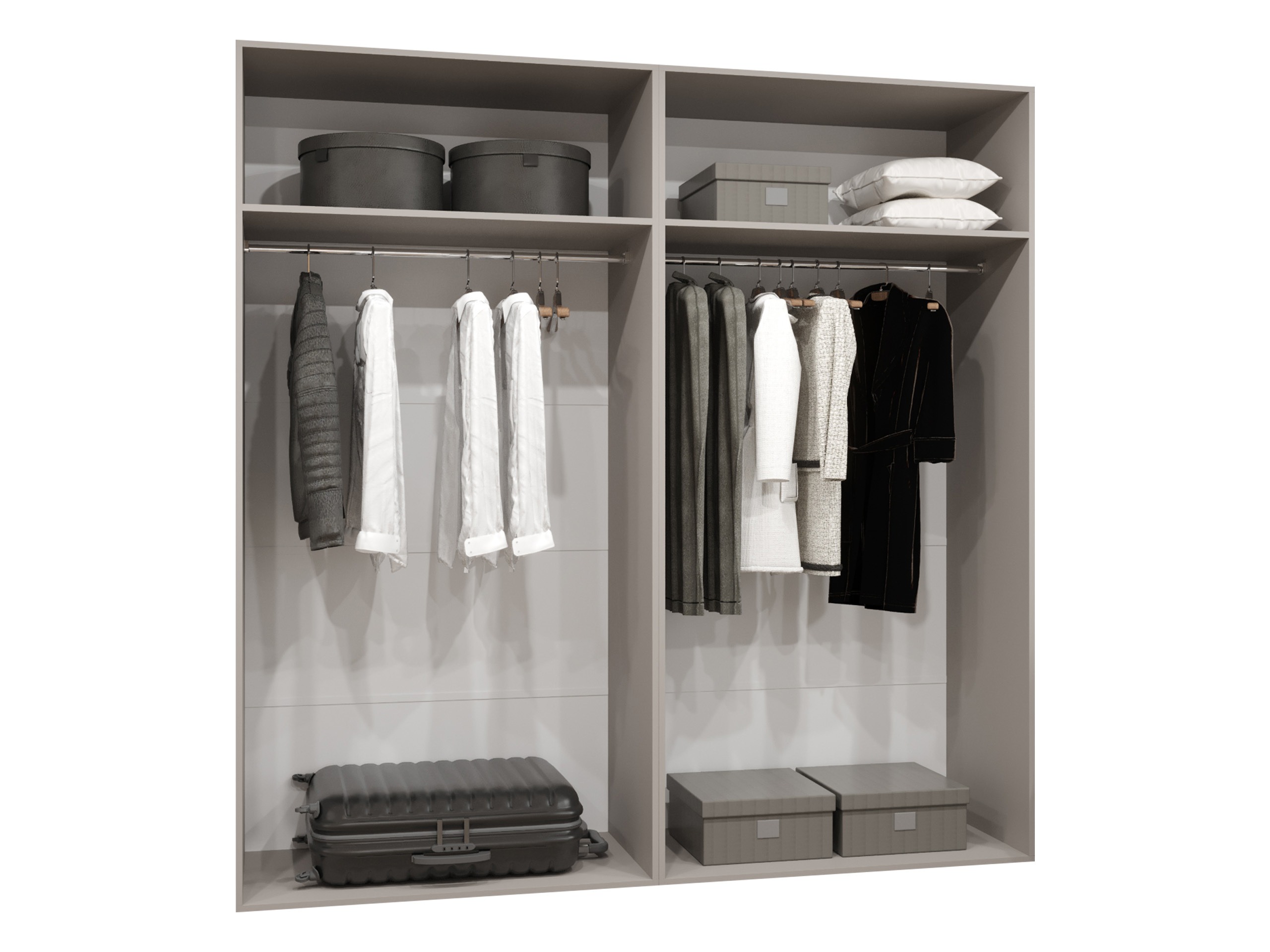 Kledingkast Hartford 586 (Wit)