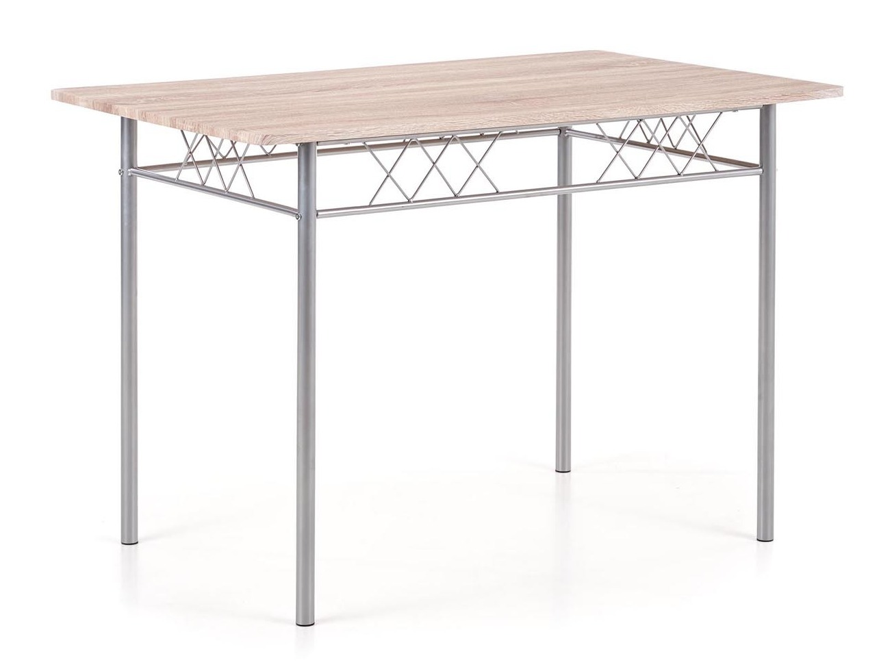 Eetkamerset Houston 1251 (Sonoma eik + Zilver)