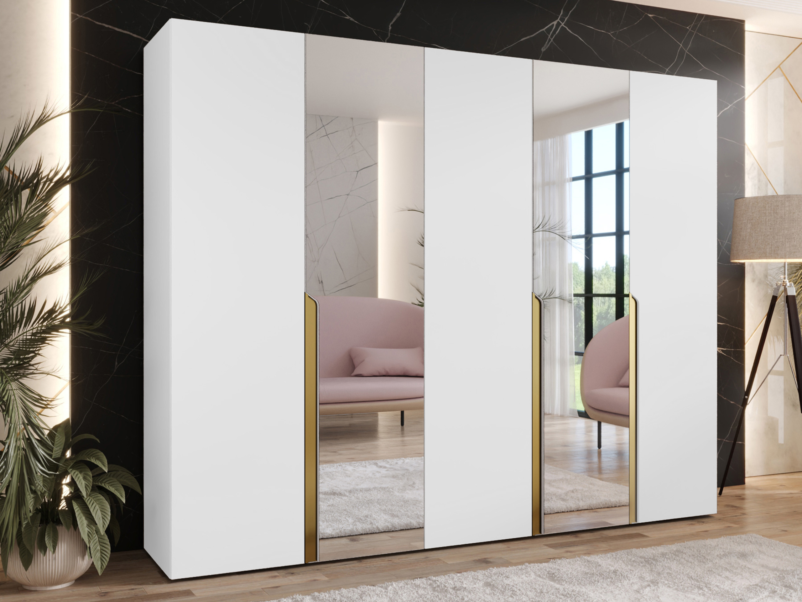 Kledingkast Hartford 587 (Wit)