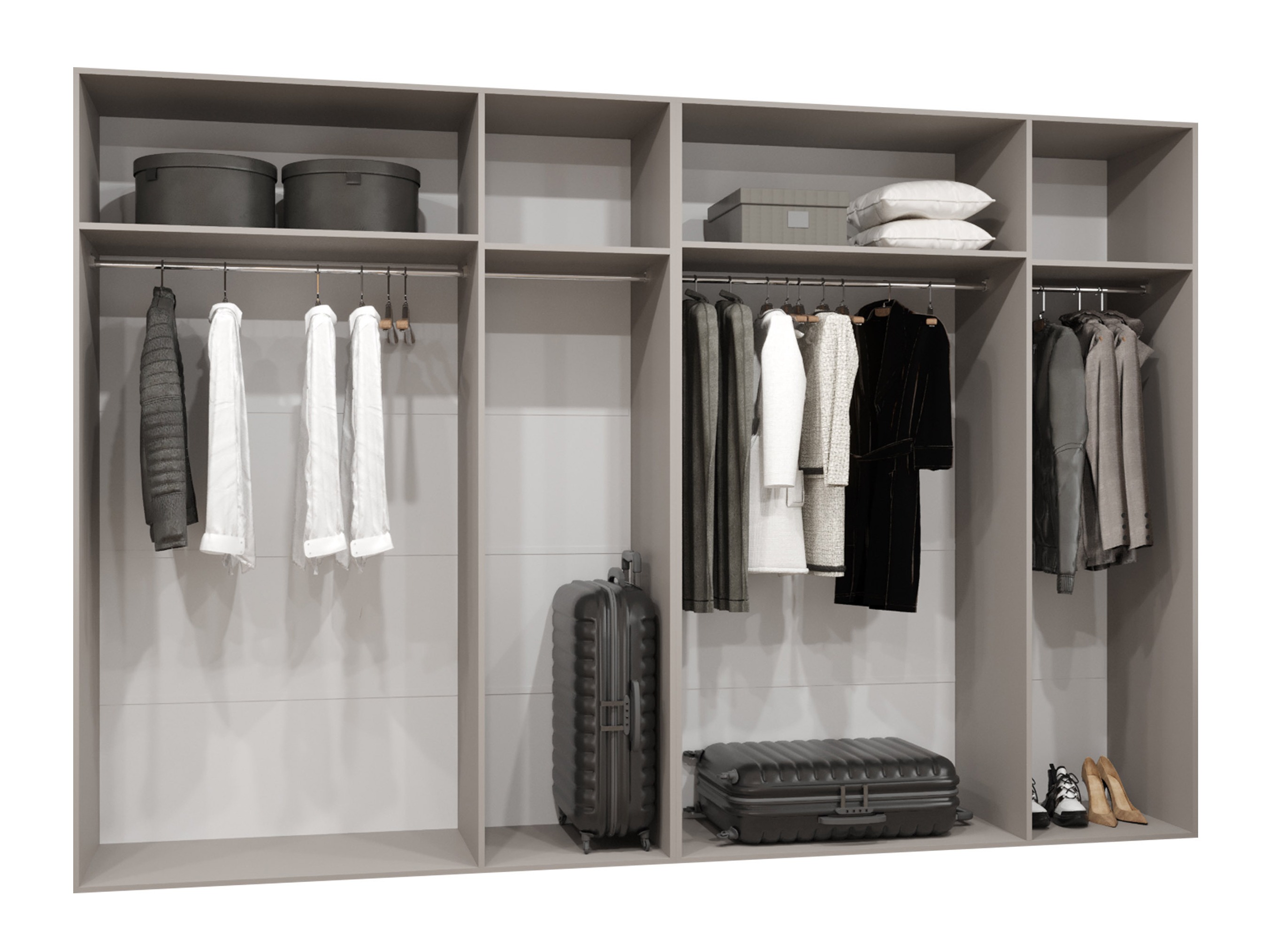 Kledingkast Hartford 588 (Wit)