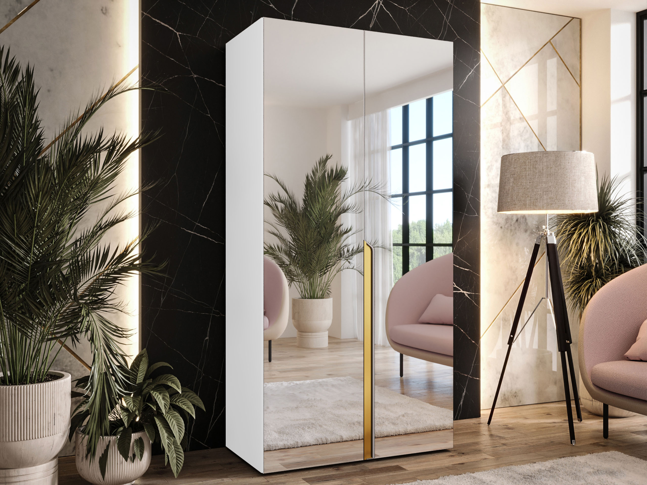 Kledingkast Hartford 589 (Wit)