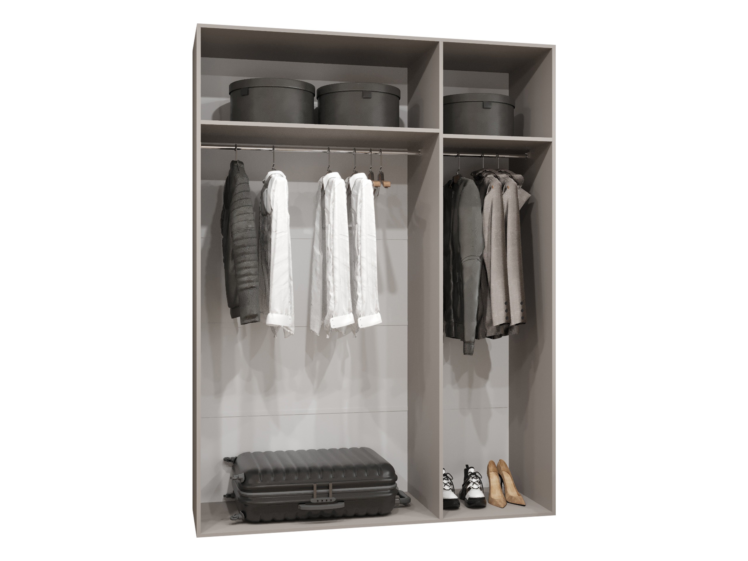 Kledingkast Hartford 590 (Zwart)