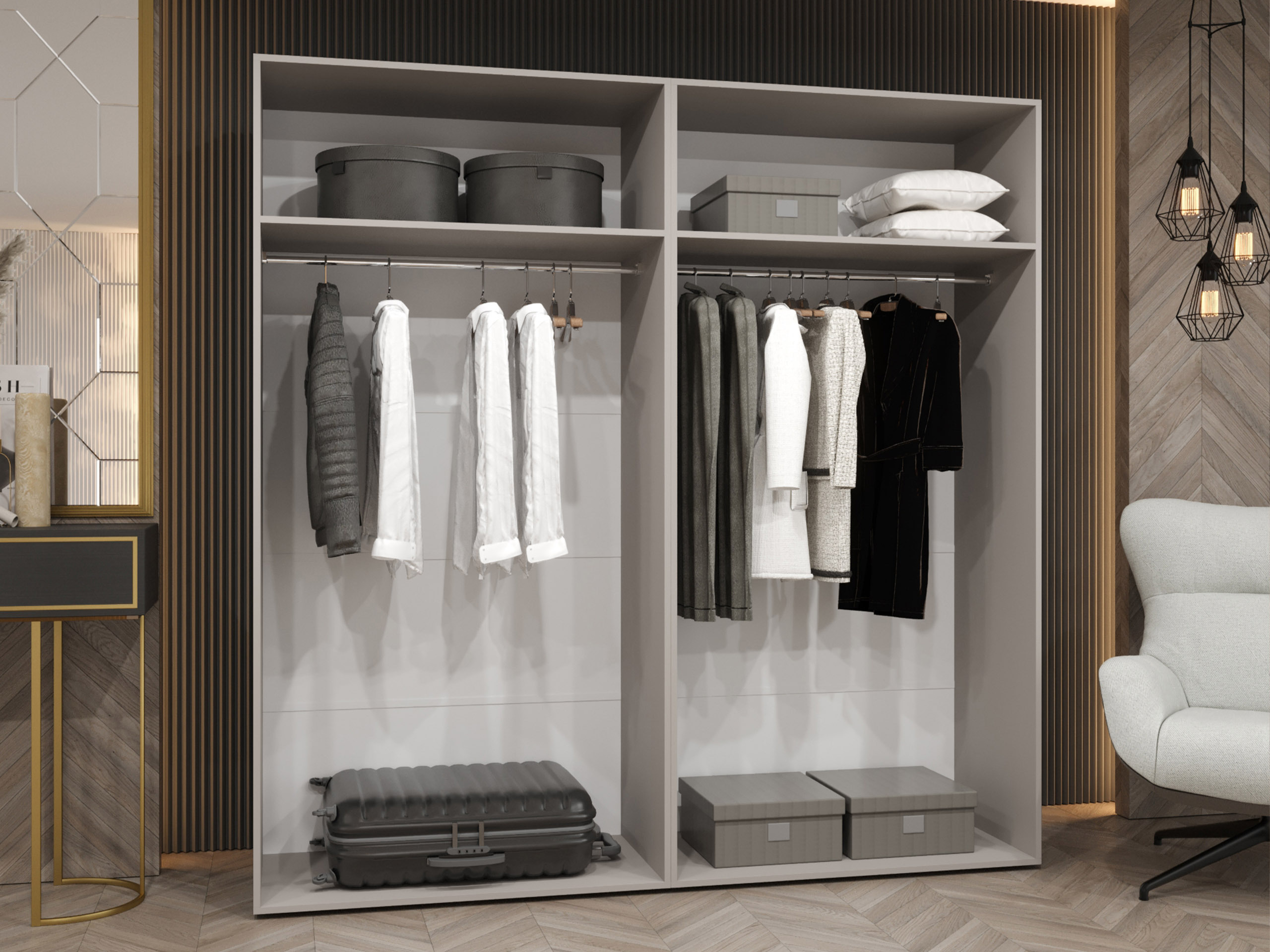 Kledingkast Hartford 591 (Wit)