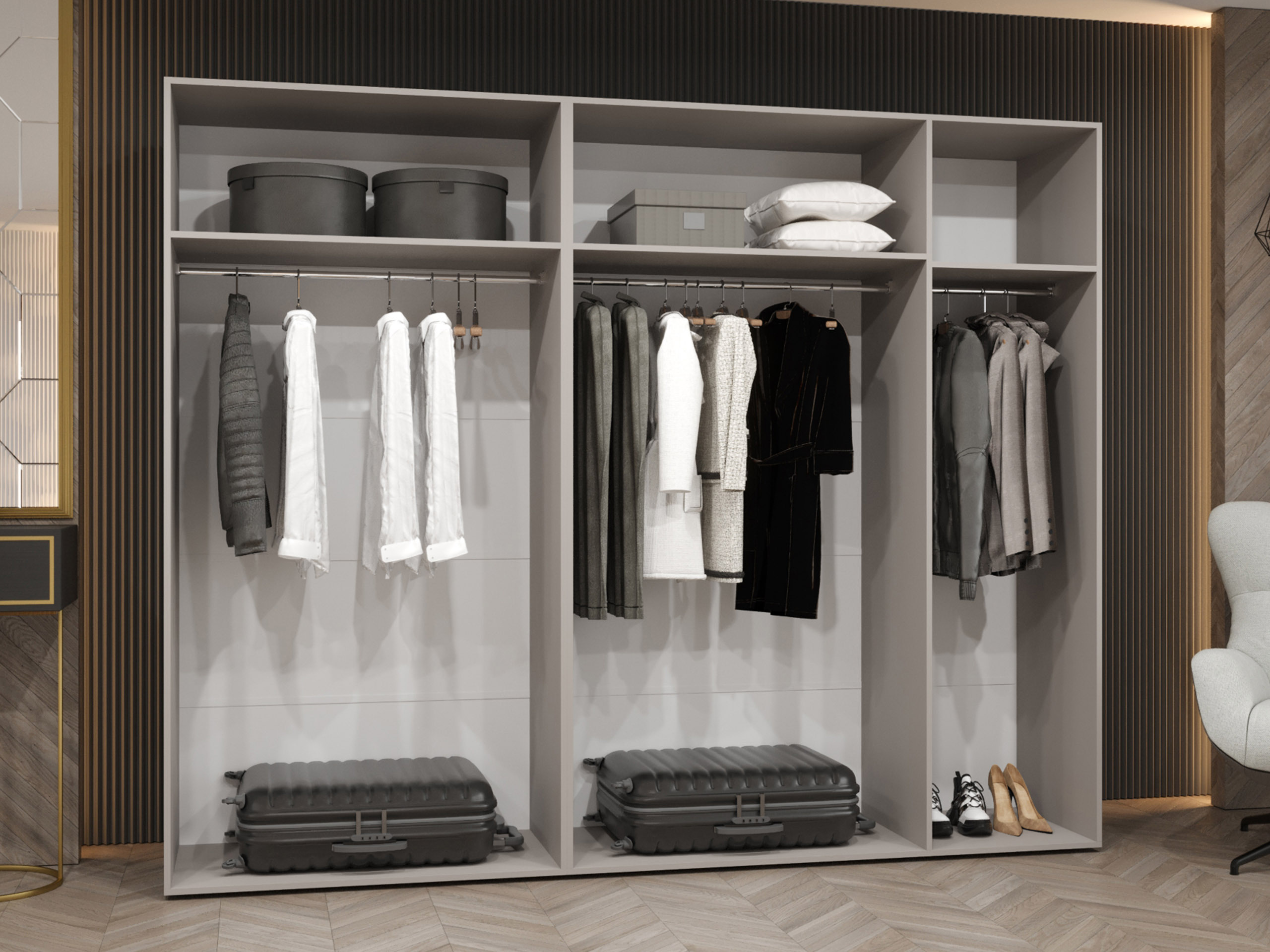 Kledingkast Hartford 592 (Wit)