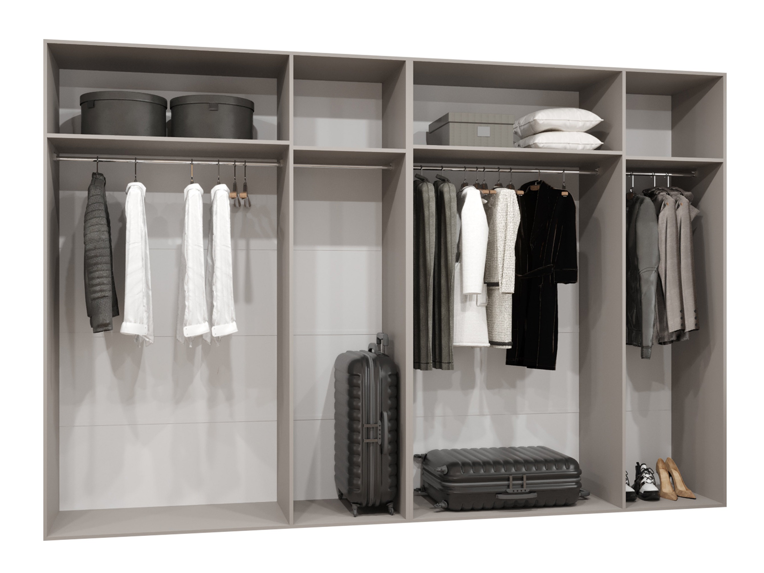 Kledingkast Hartford 593 (Wit)