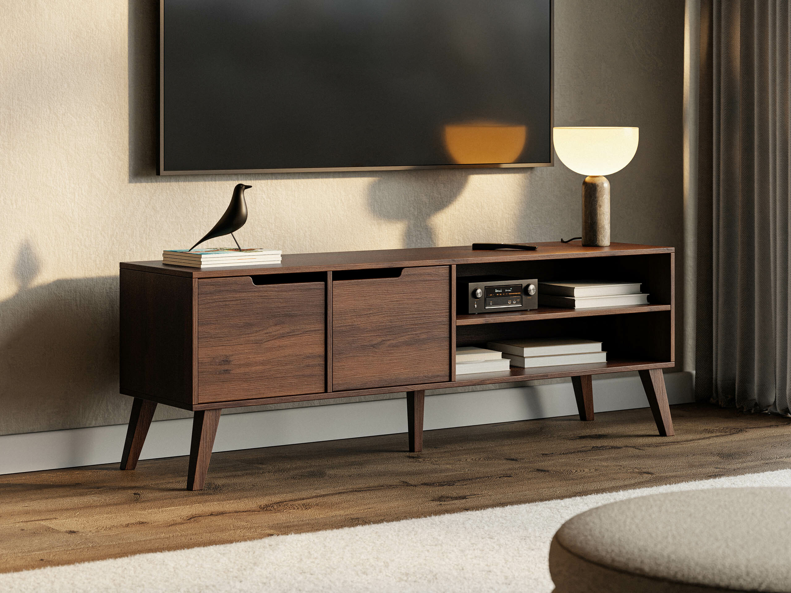 TV-meubel Otis (Notenhout)