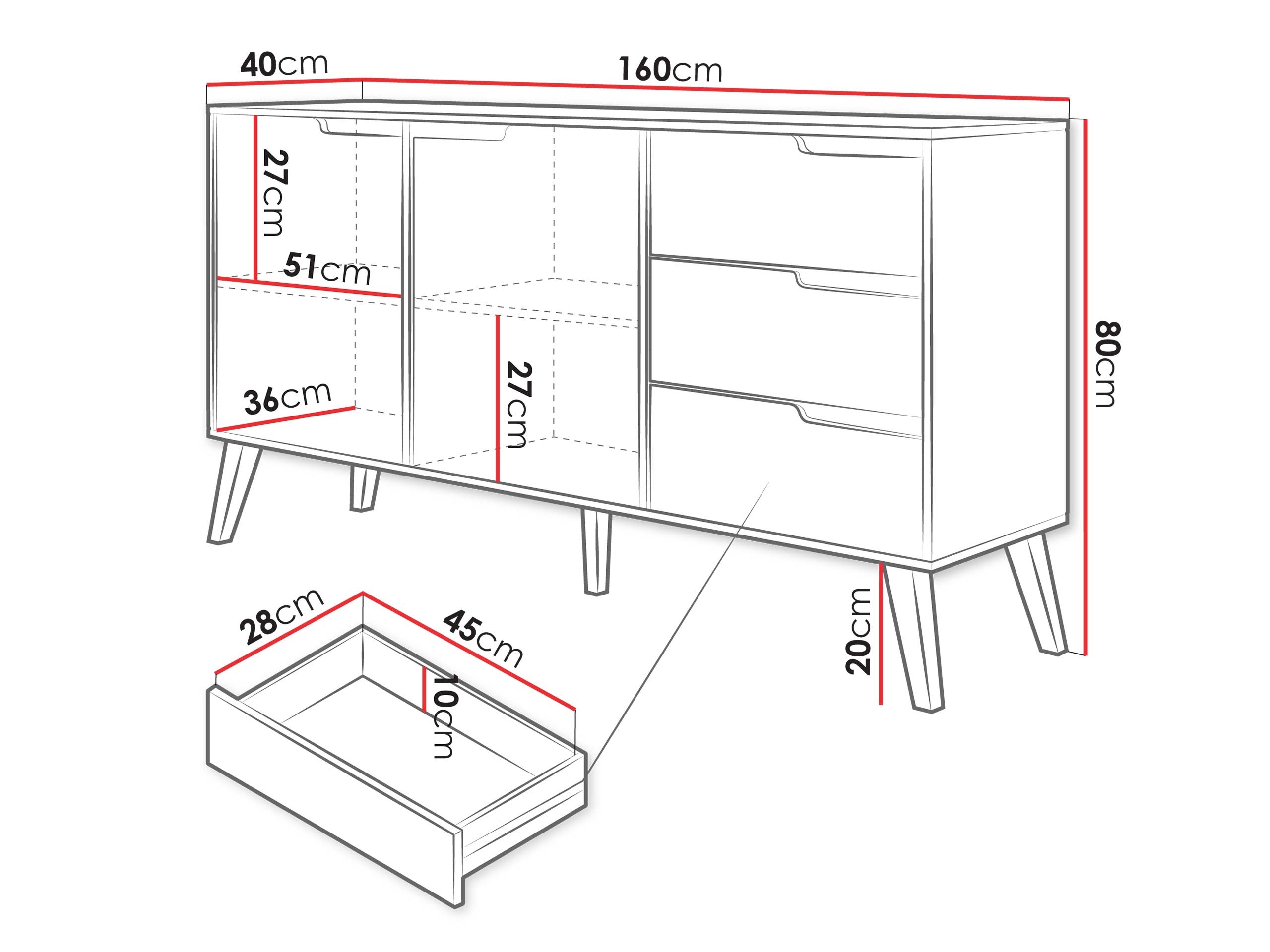 Ladekast Elbtive 102 (Kasjmier)
