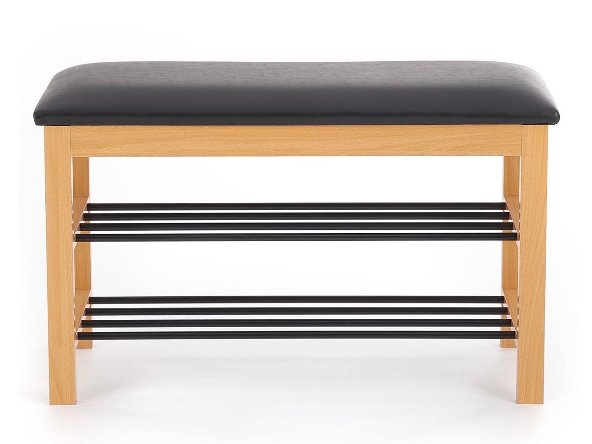 Schoenplank Houston 967 (Massief hout + Zwart)