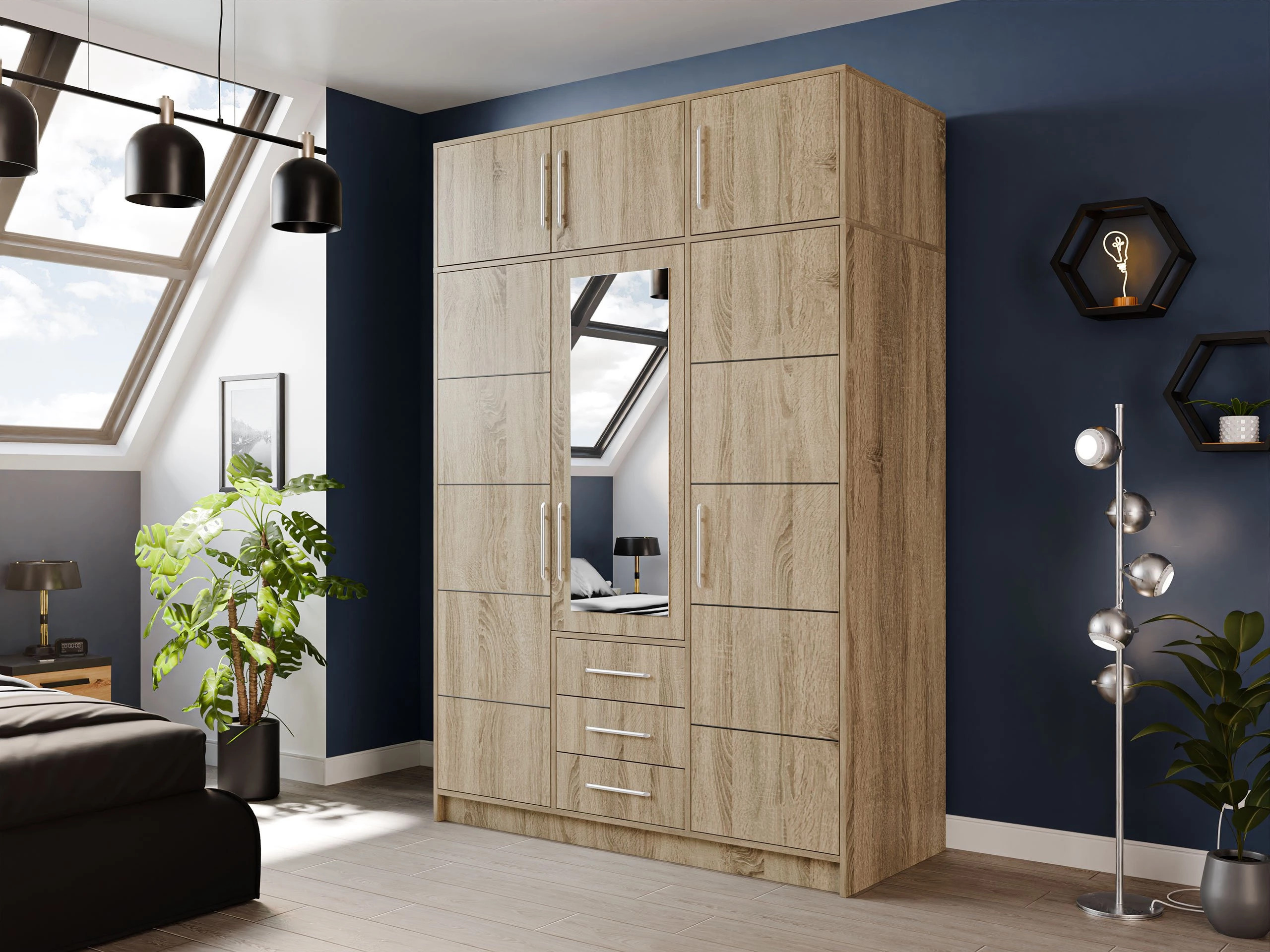 Kledingkast Dortivu IV (Sonoma eik)