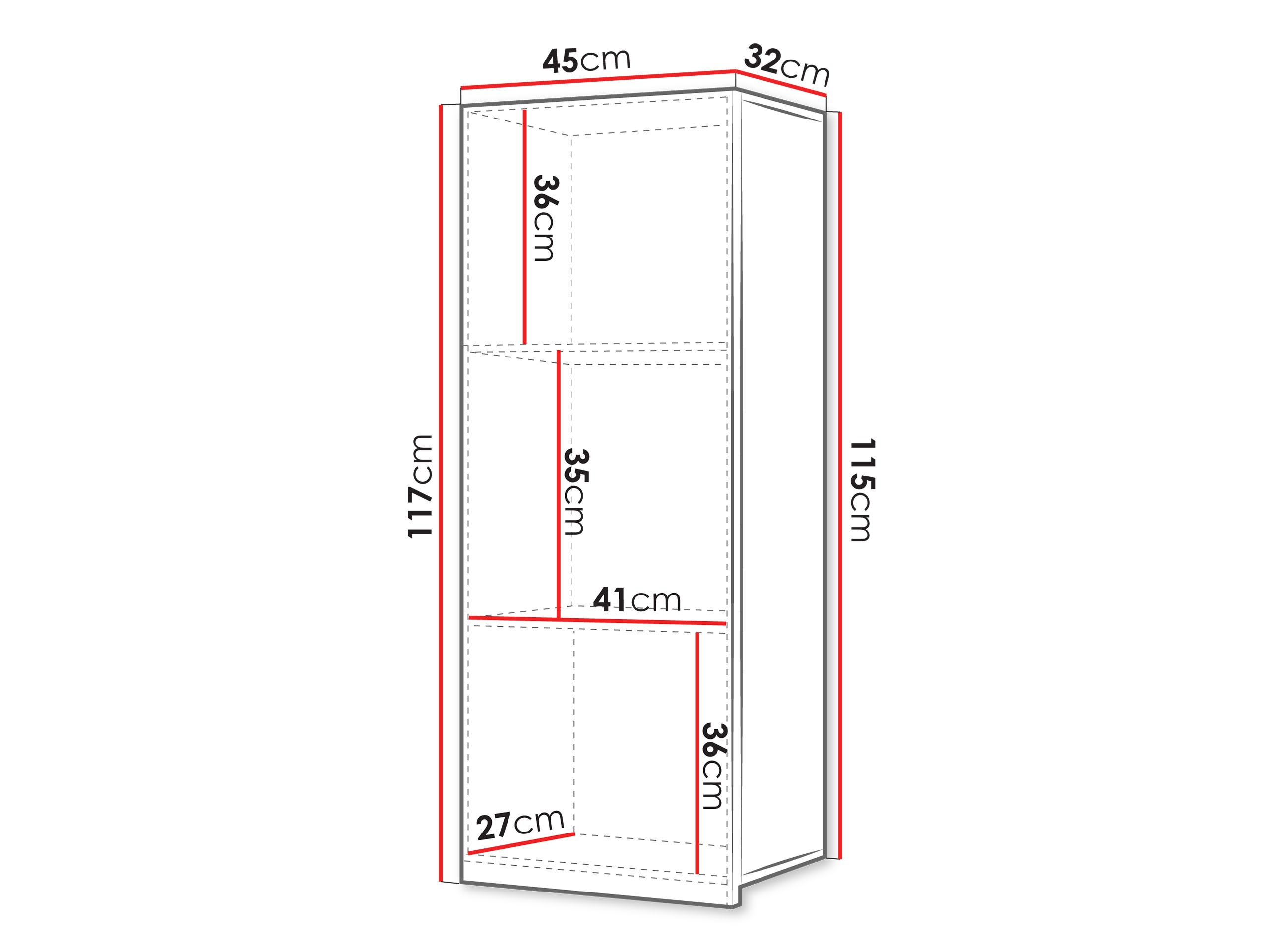 Wandkast Tivdalu 126 (Zwart + Glanzend zwart)