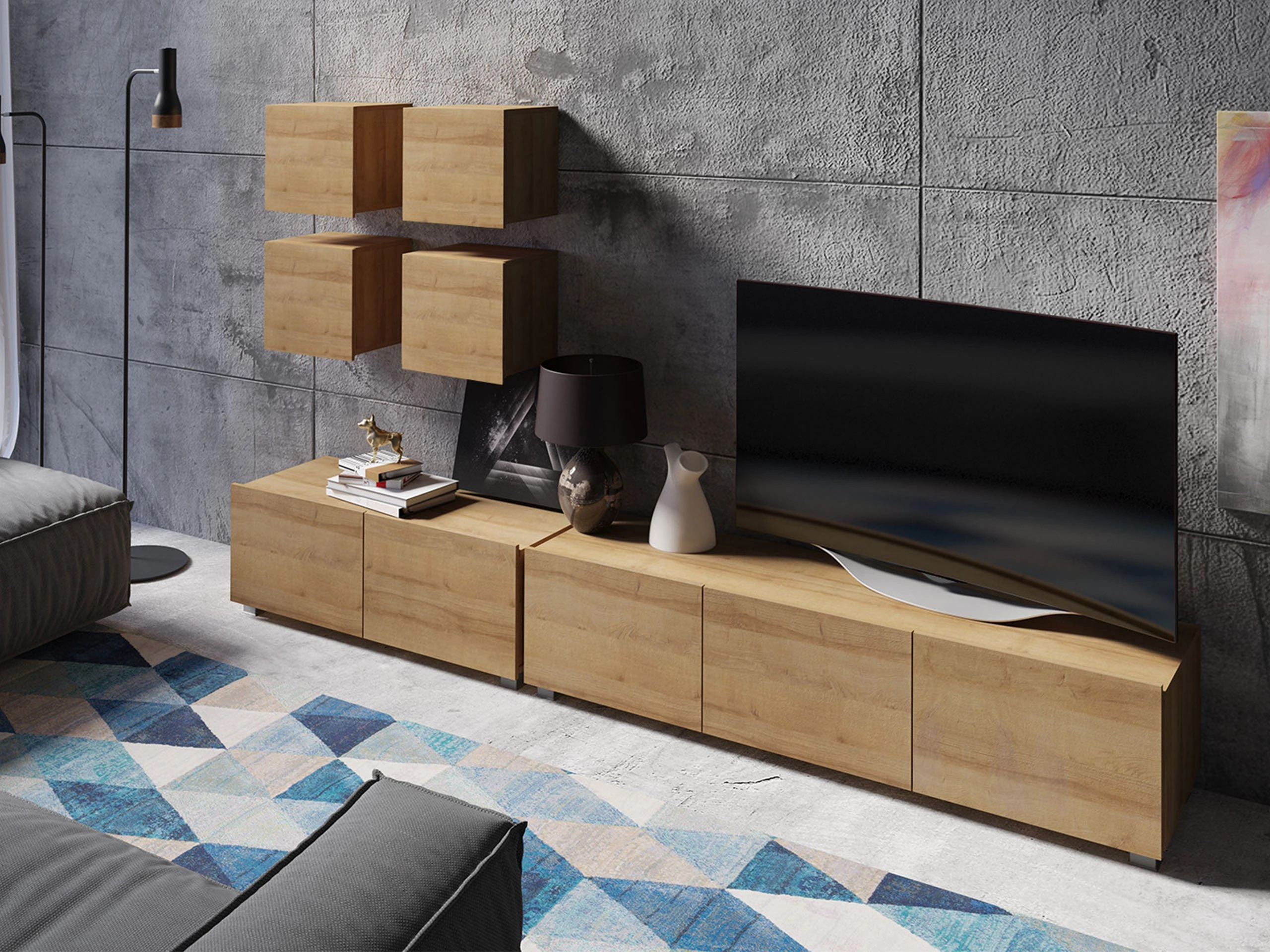 Woonkamerset Remus XVIII (Gouden eik)