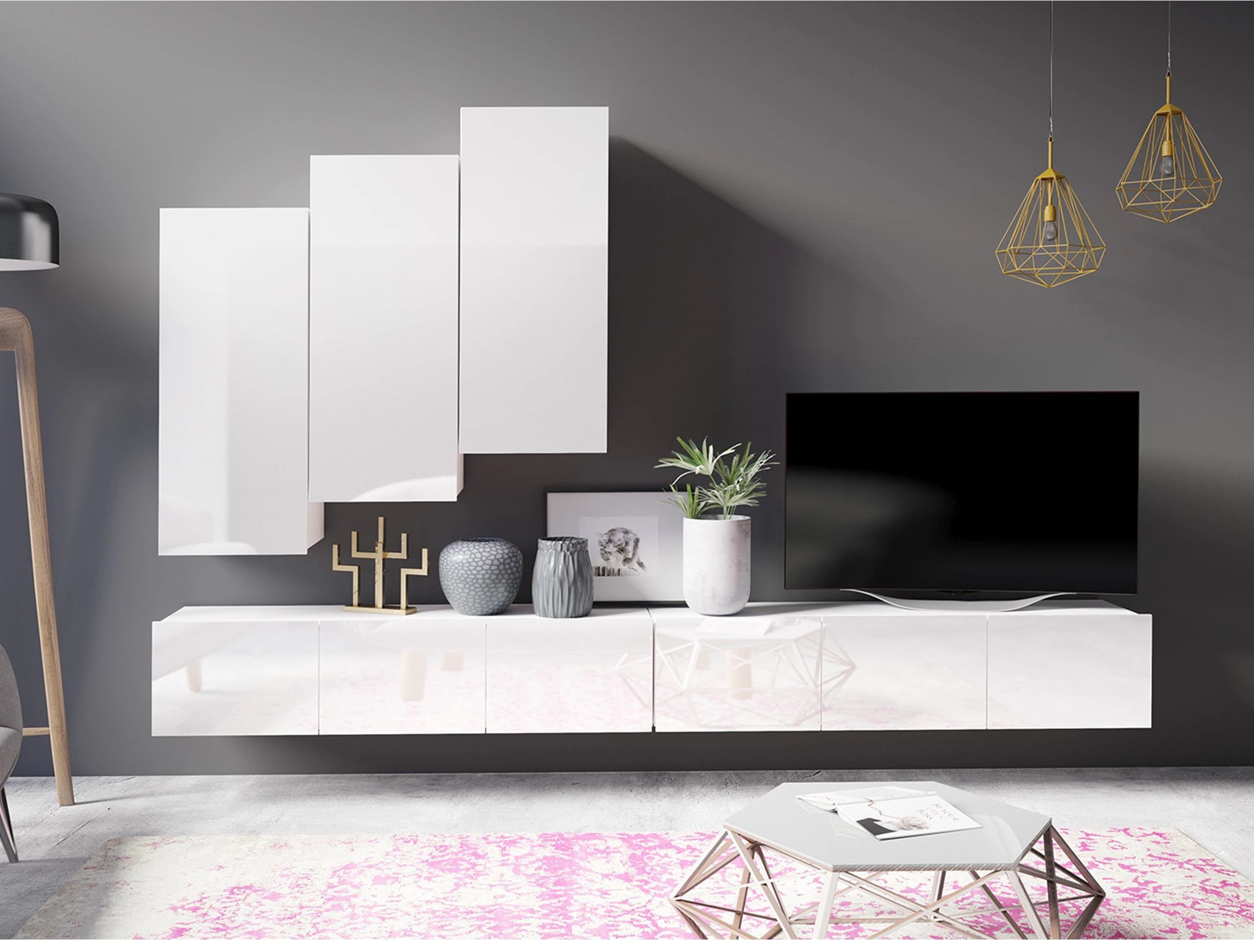 Woonkamerset Remus XX (Wit)