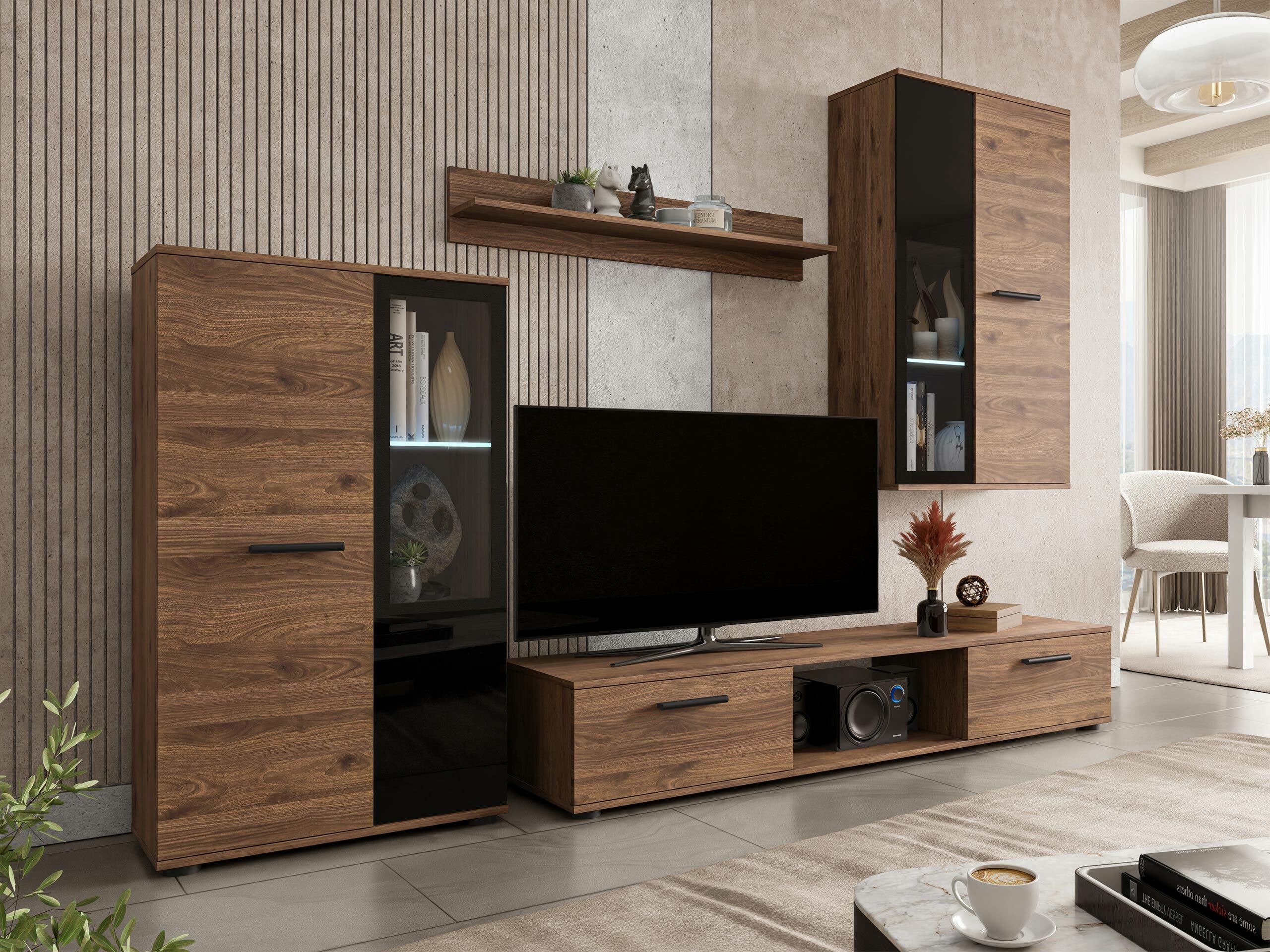 Woonkamerset Genio (Notenhout)