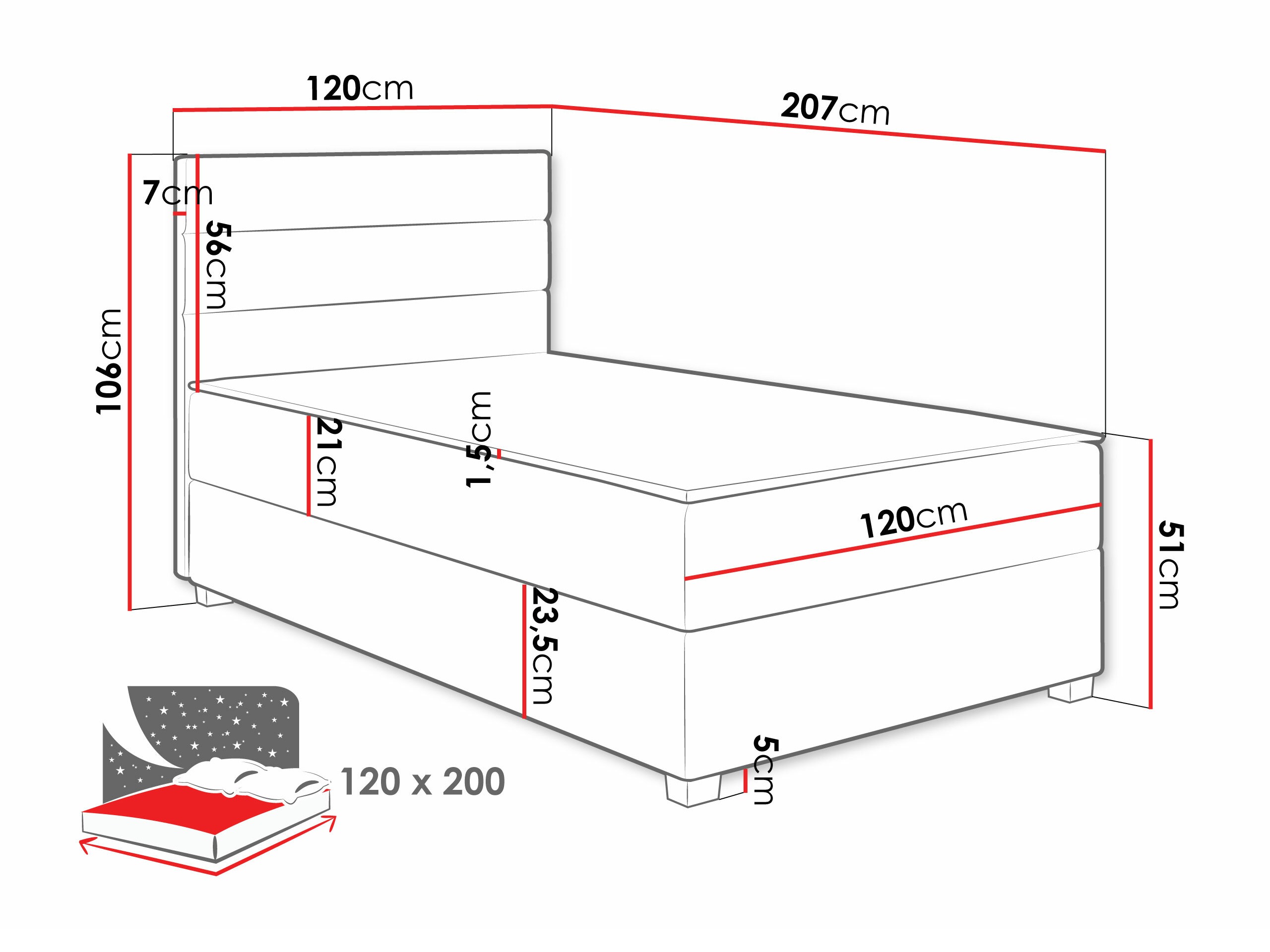 Boxspring Delphio (Manila 09)