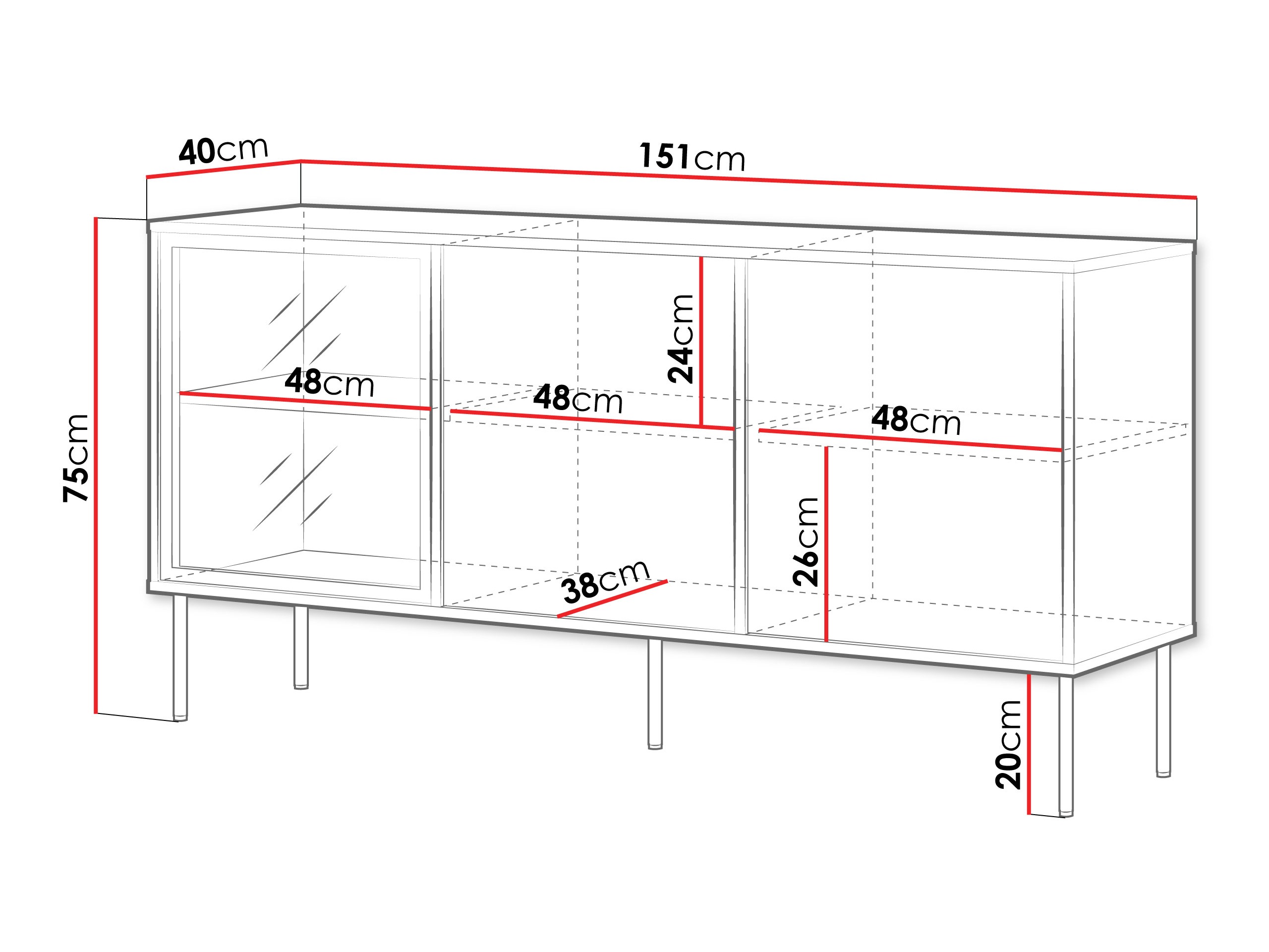 Dressoir Merevai 101 (Kasjmier)