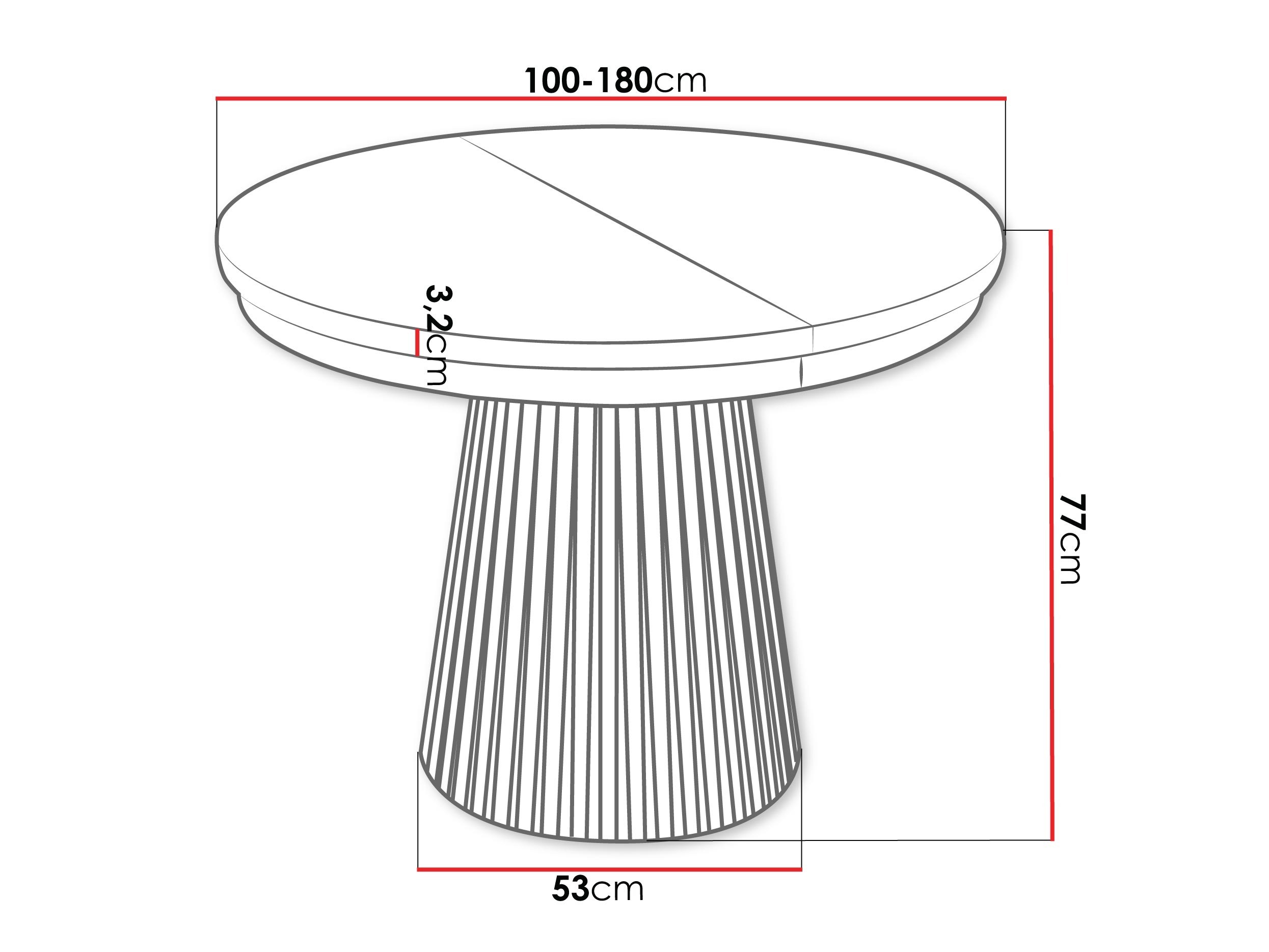 Tafel Stanton 152 (Wit)