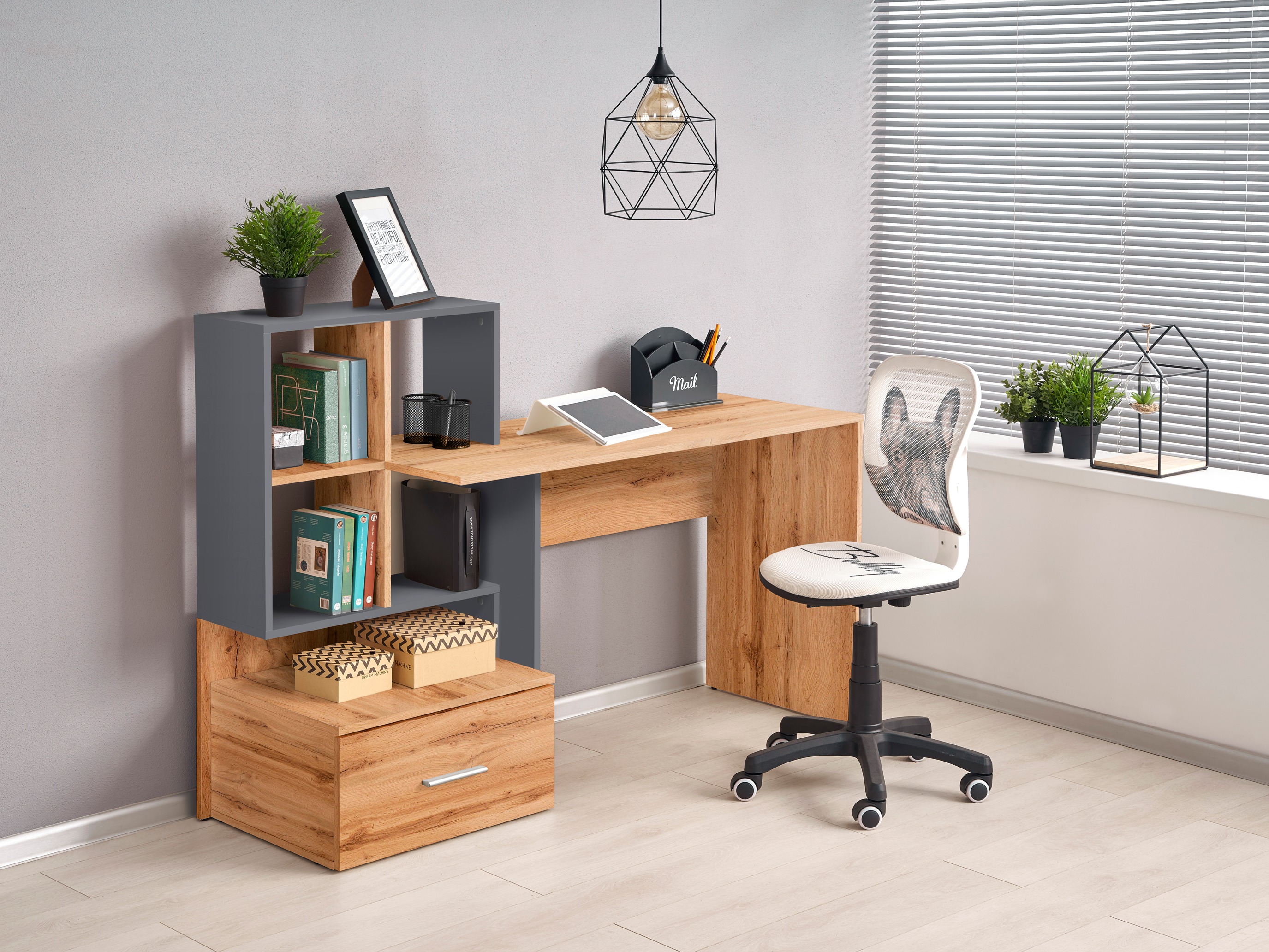 Bureau Houston 826 (Wotan eik + Antraciet)