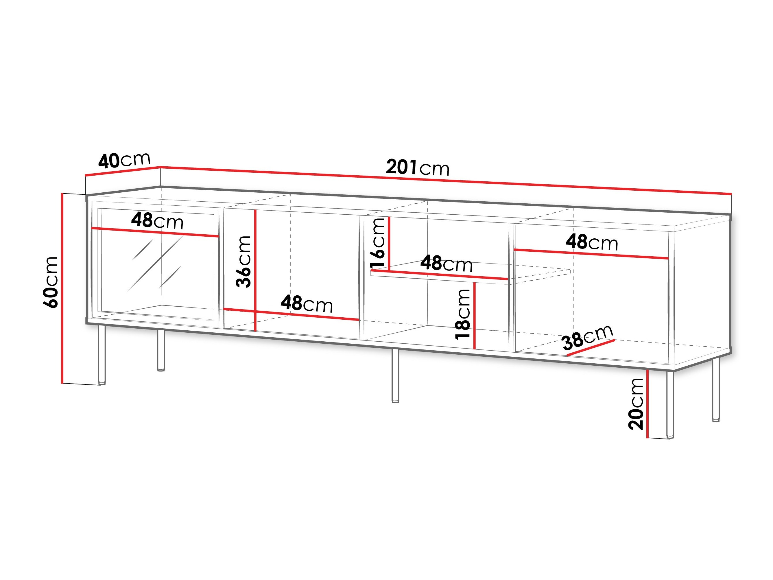 TV-meubel Merevai 103 (Kasjmier)