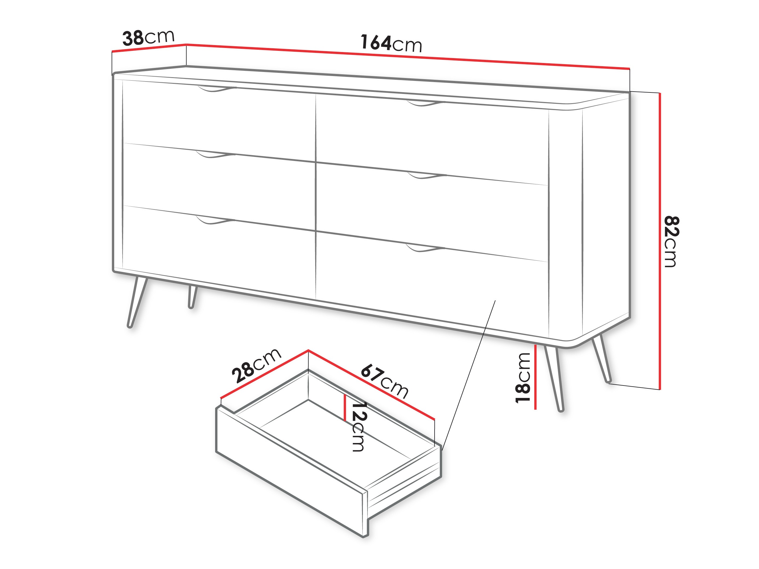 Ladekast Lectum II (Beige)