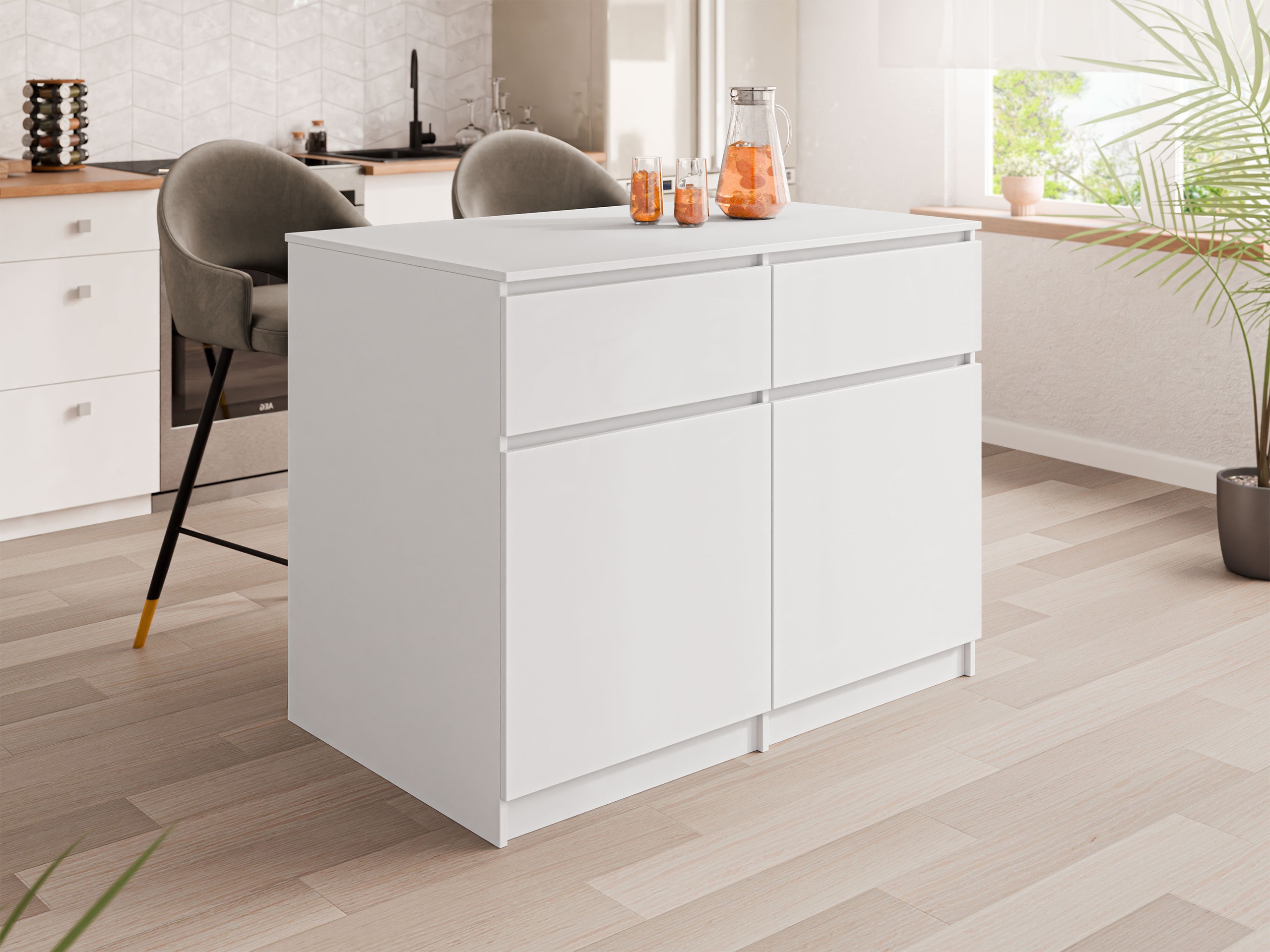 Keukeneiland Comfivo Cantal (Wit)