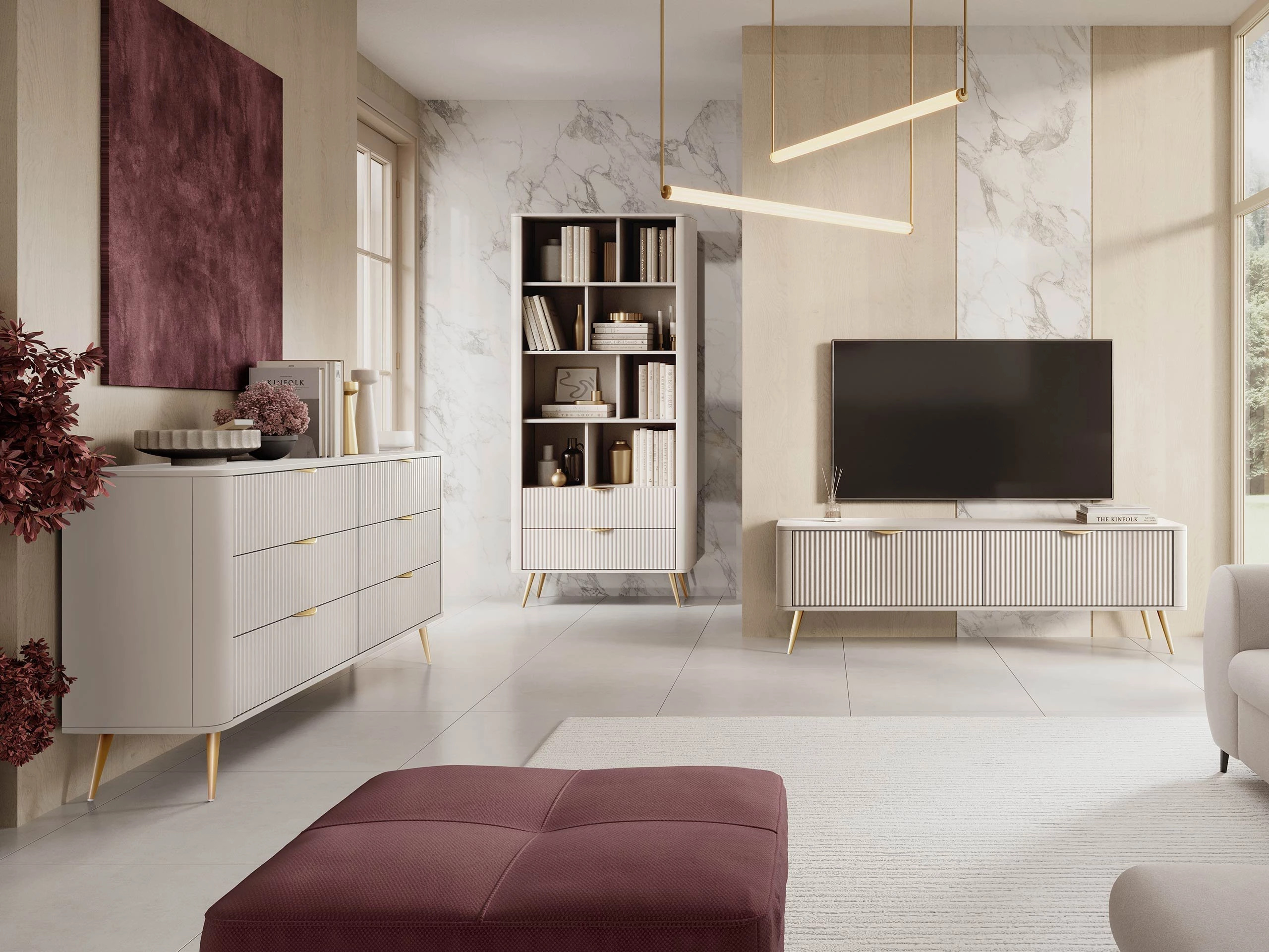 TV-meubel Lectum (Beige)