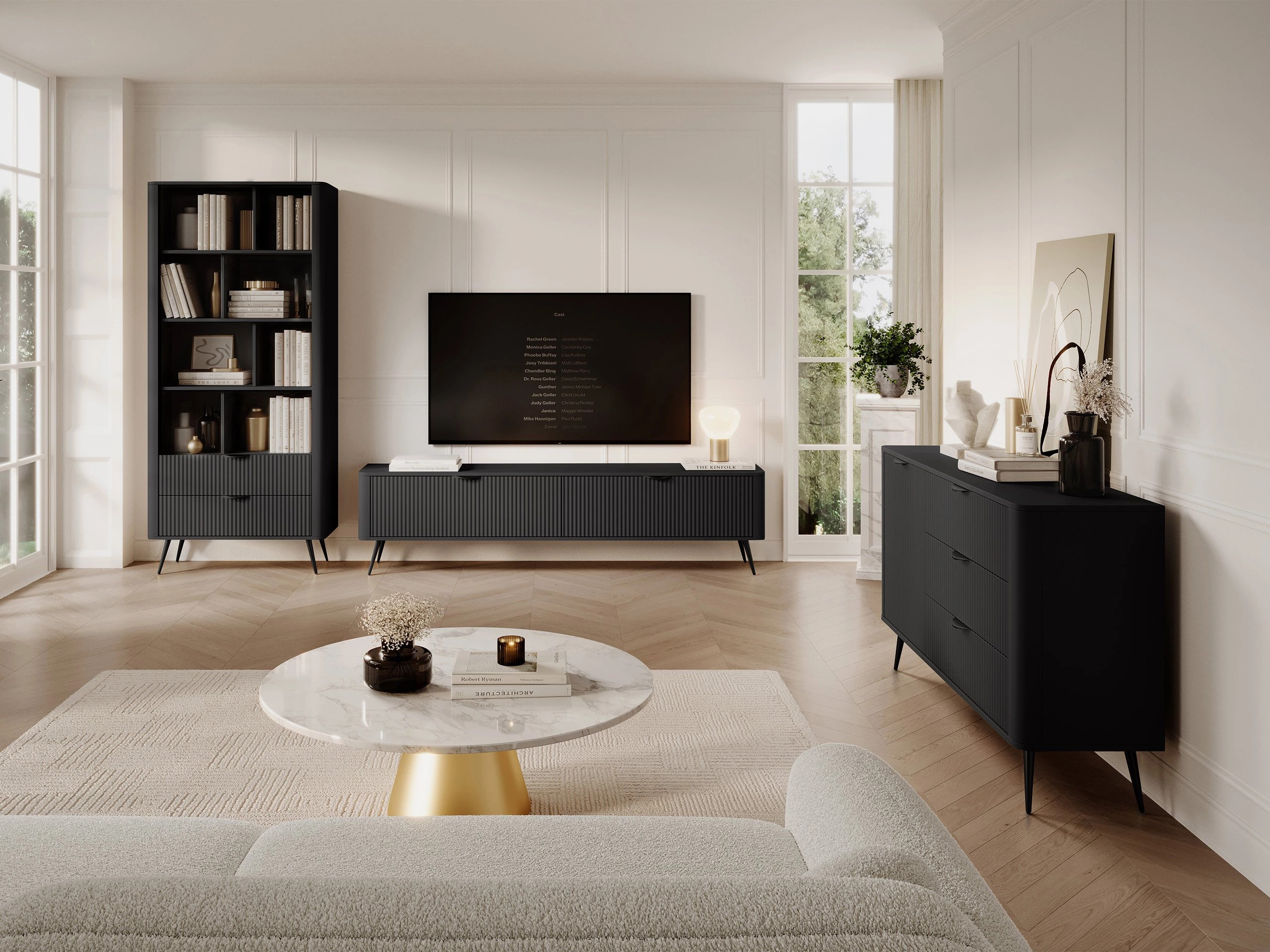 Woonkamerset Ioca I (Grafiet)