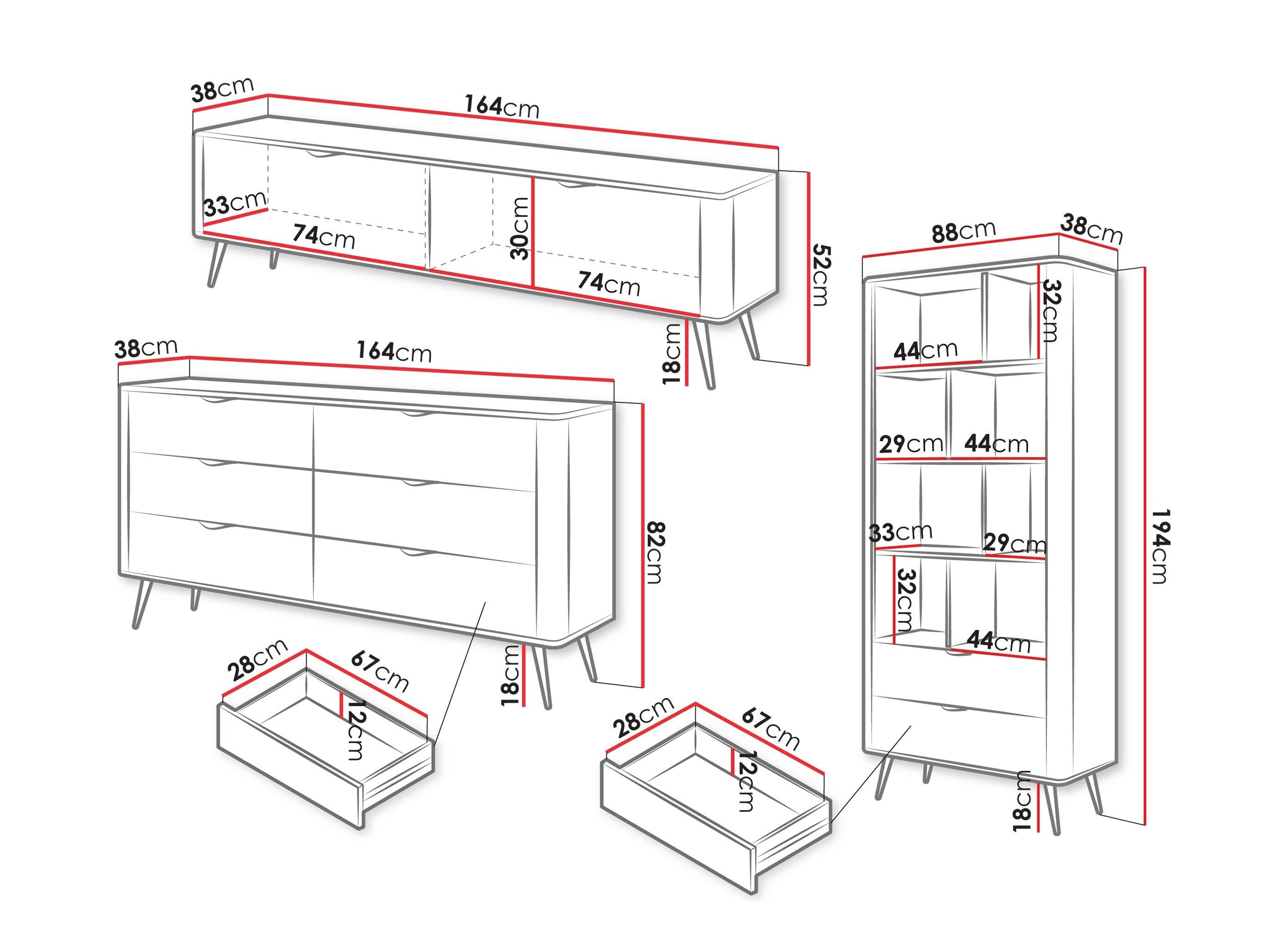 Woonkamerset Lectum II (Beige)