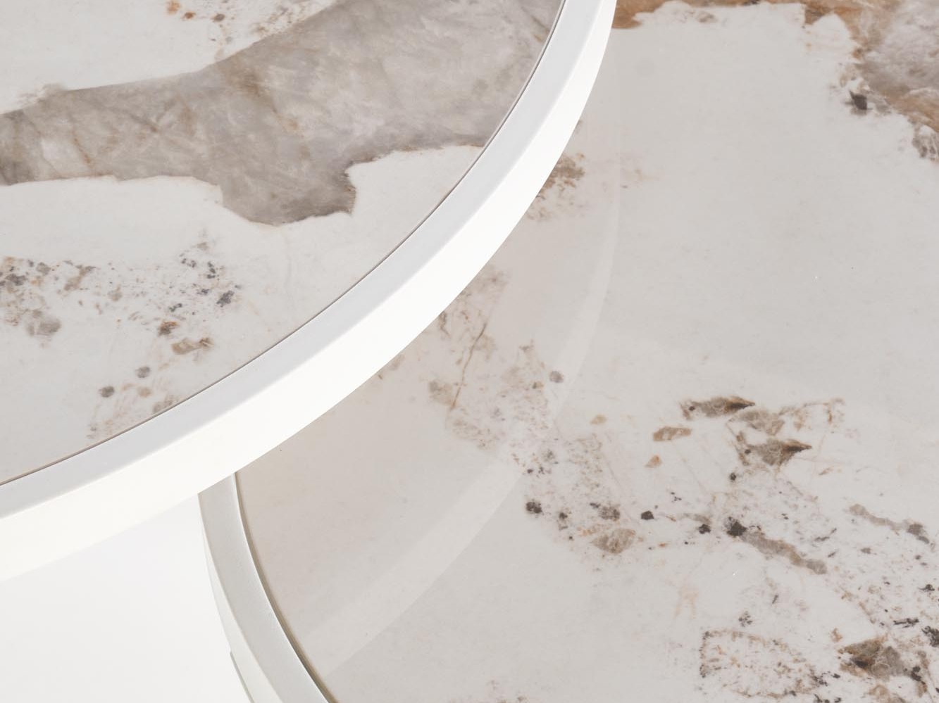 Salontafel set Houston 1658 (Wit + Wit marmer)