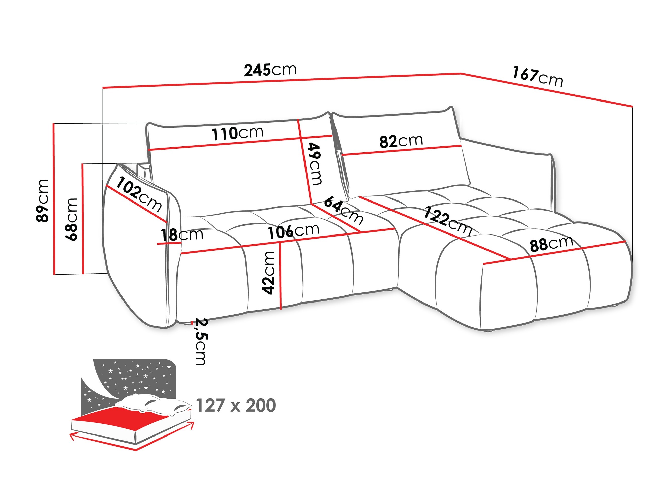 Hoekbank Naturis (Lumo 55)