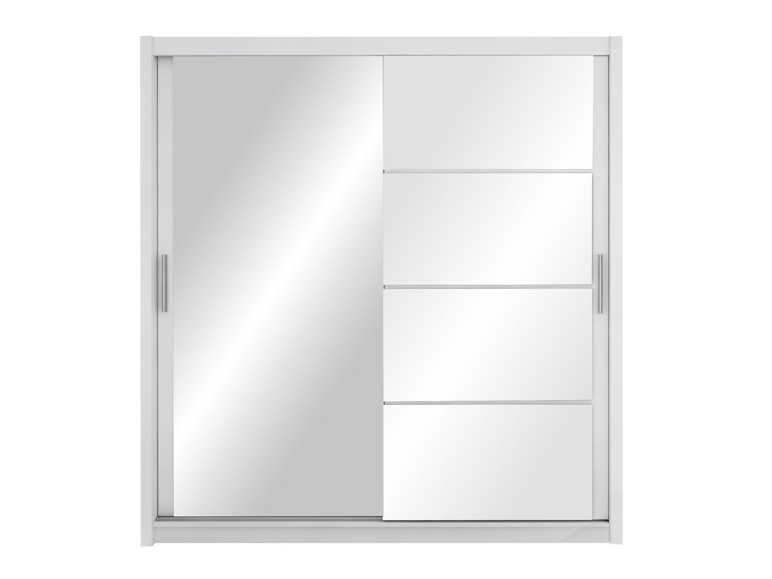 Kledingkast Honolulu 111 (Wit + Glanzend wit)