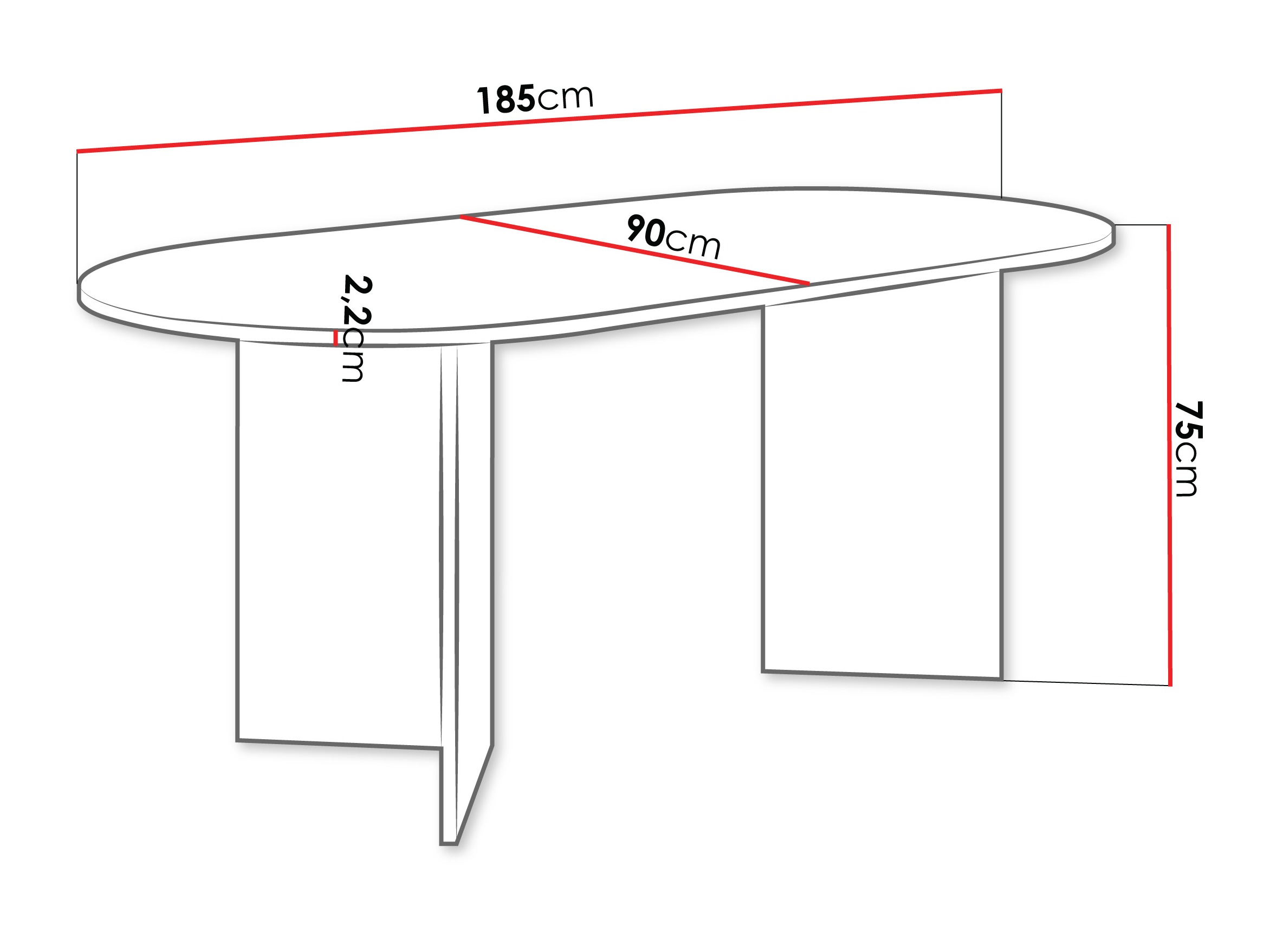 Tafel Comfivo 508 (Notenhout)