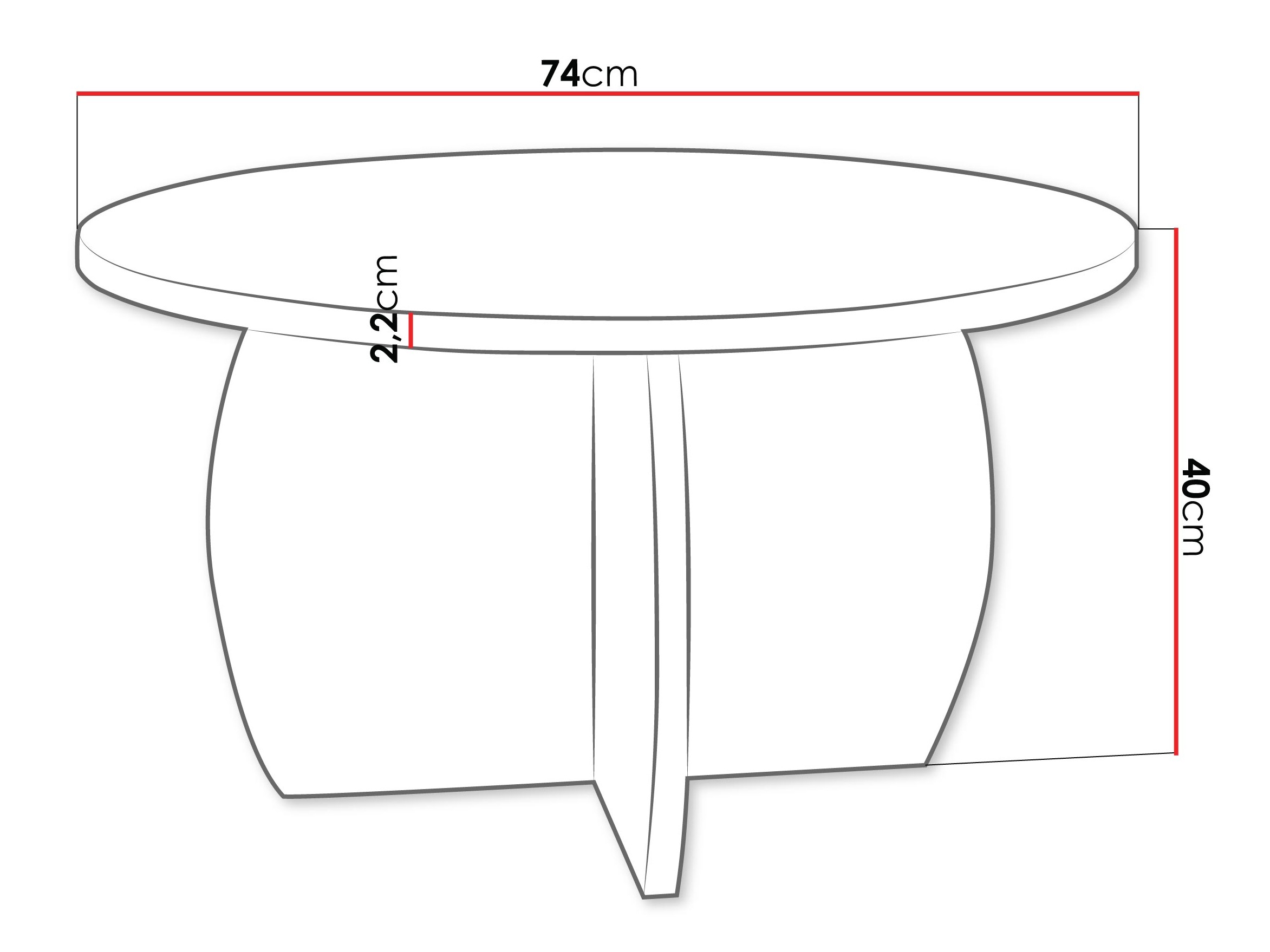 Salontafel Comfivo Pagas (Eiken)