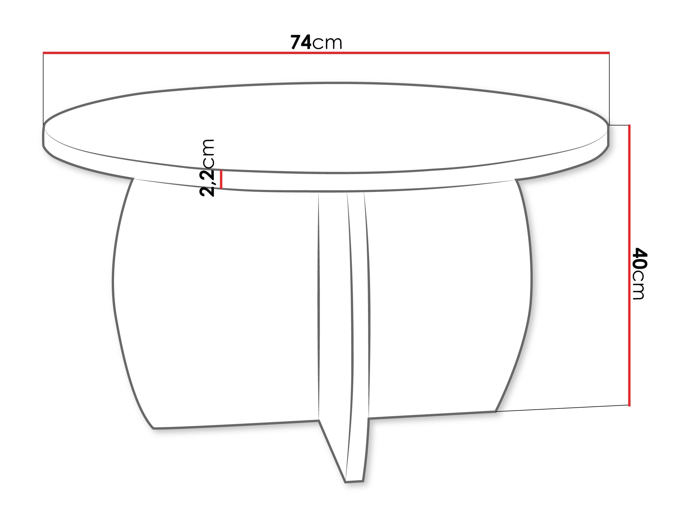 Salontafel Comfivo Pagas (Notenhout)