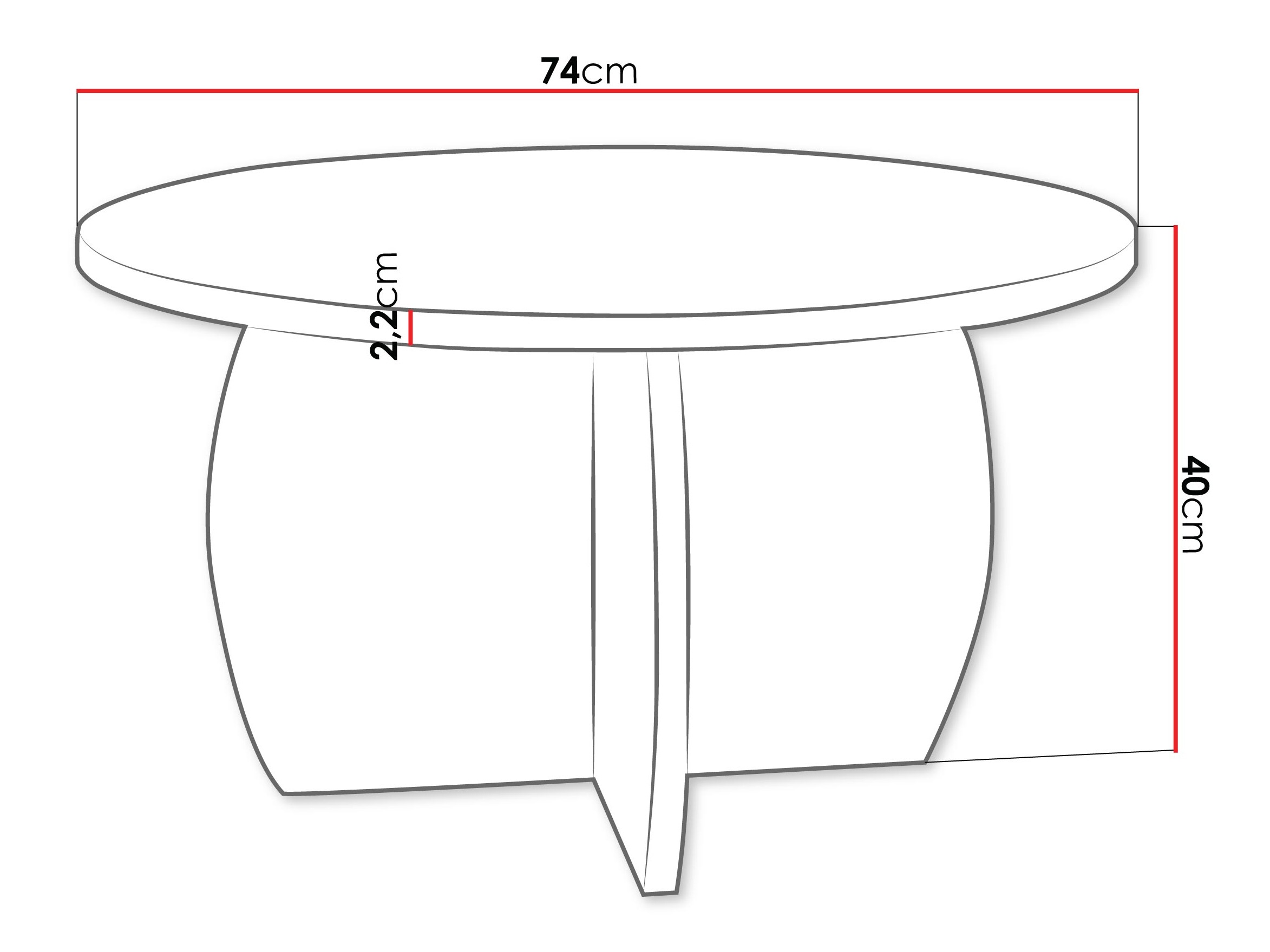 Salontafel Comfivo Pagas (Zwart marmer + Zwart)