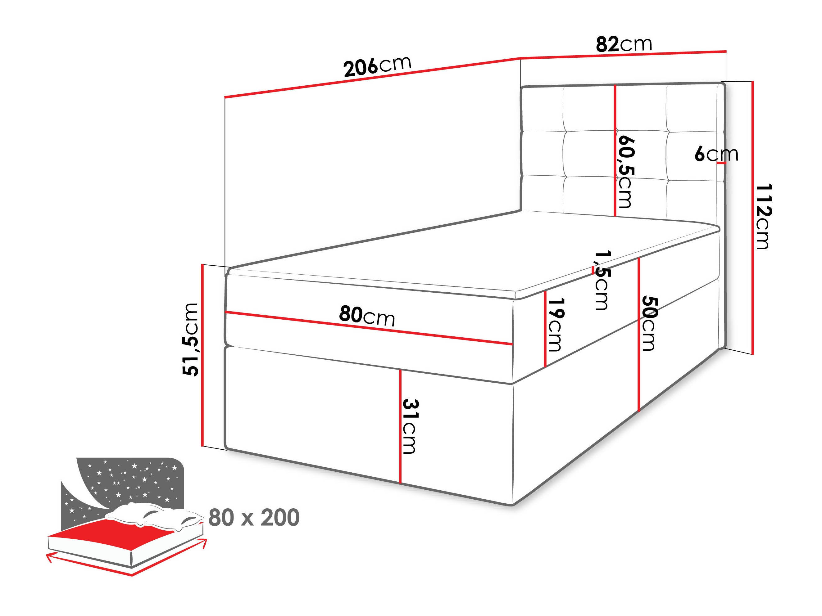 Boxspring Comfivo Osculum II (Lambi 04)