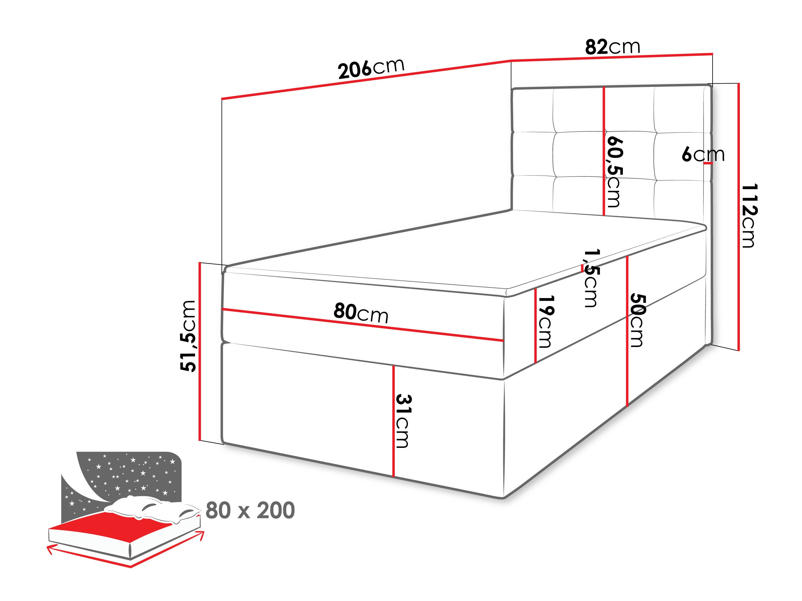 Boxspring Comfivo Osculum II (Lambi 06)