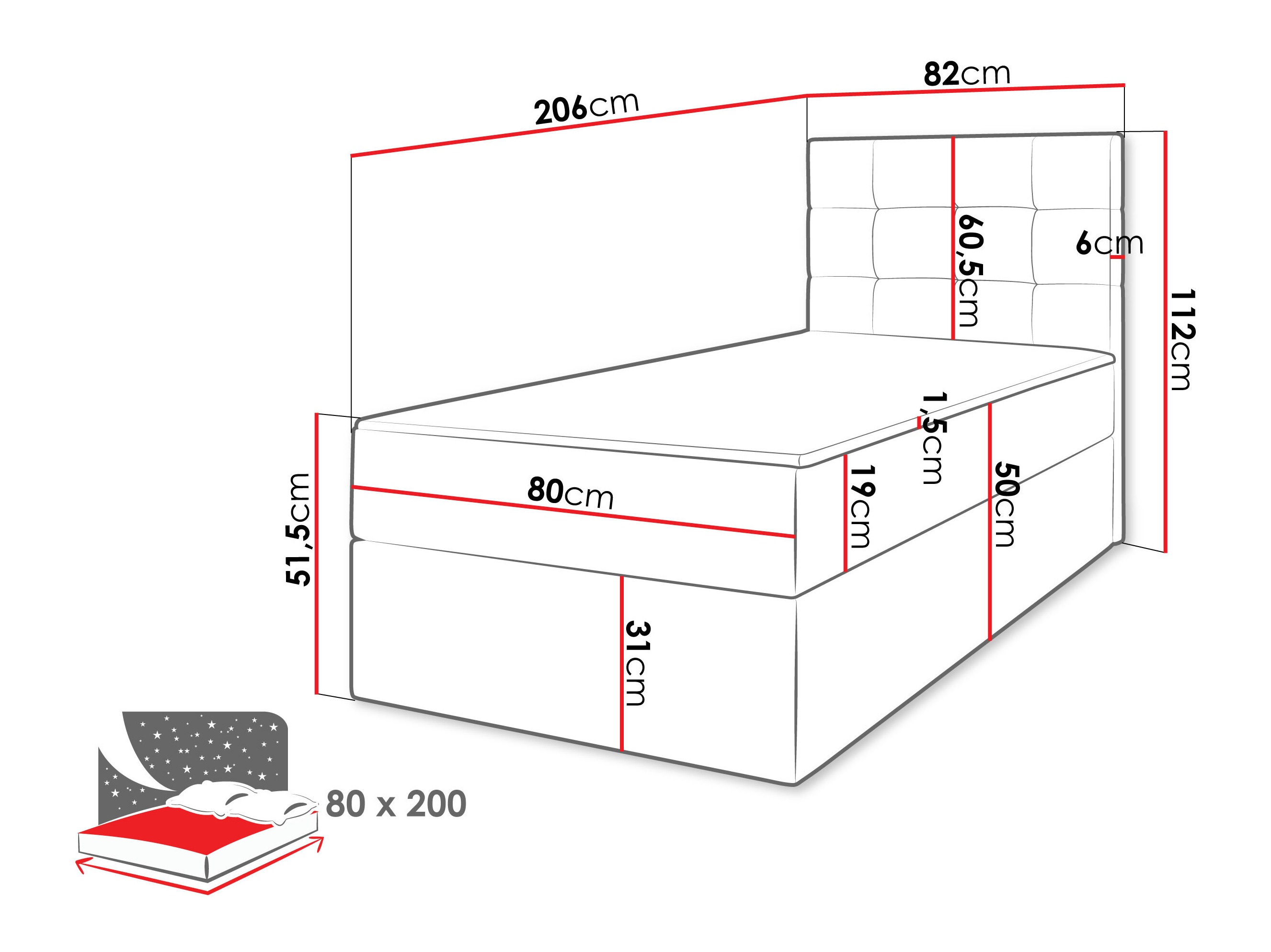 Boxspring Comfivo Osculum II (Lambi 12)
