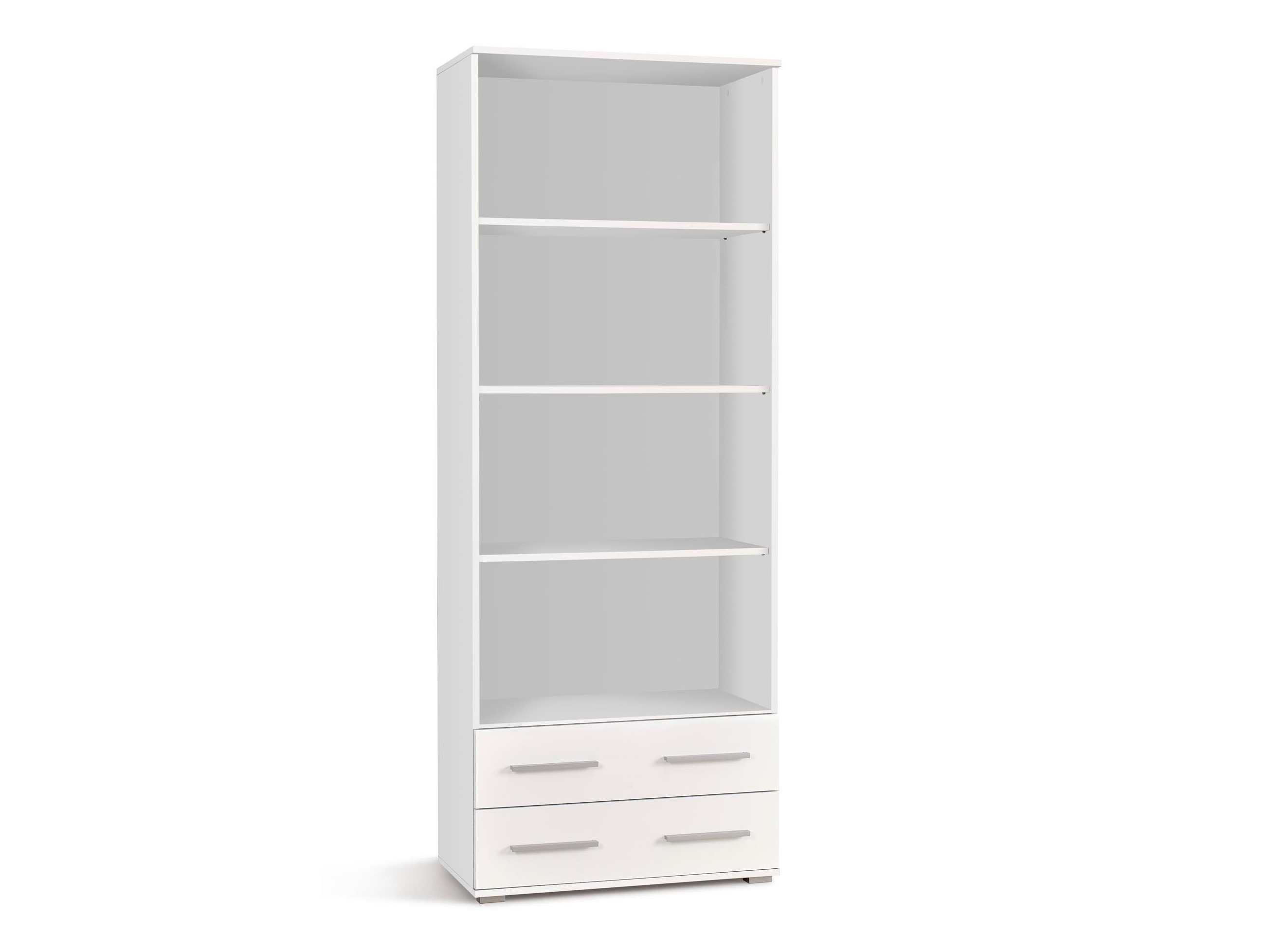 Boekenkast Cirveso 108 (Wit + Glanzend wit)