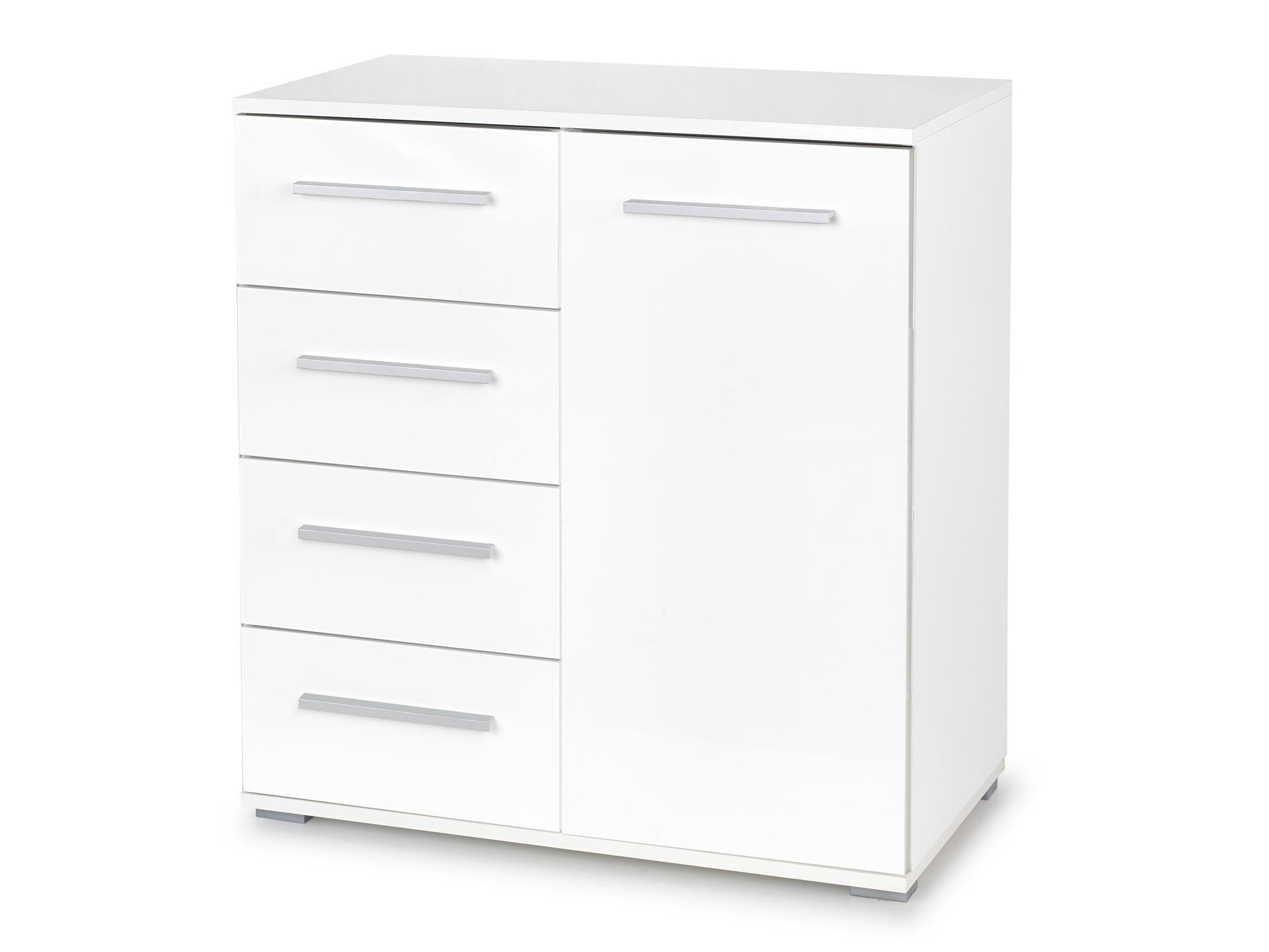 Ladekast Cirveso 101 (Wit + Glanzend wit)
