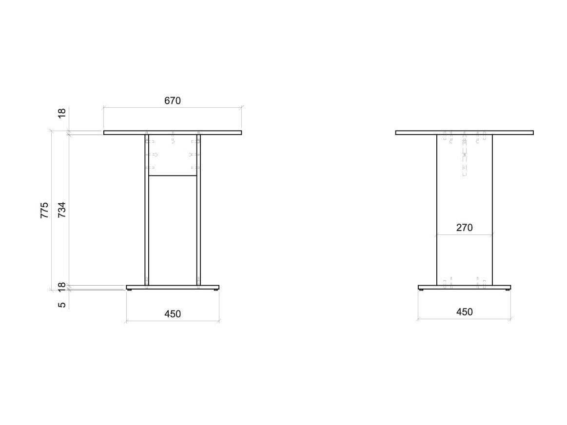 Bijzettafel Ontario 225 (Artisan eiken)