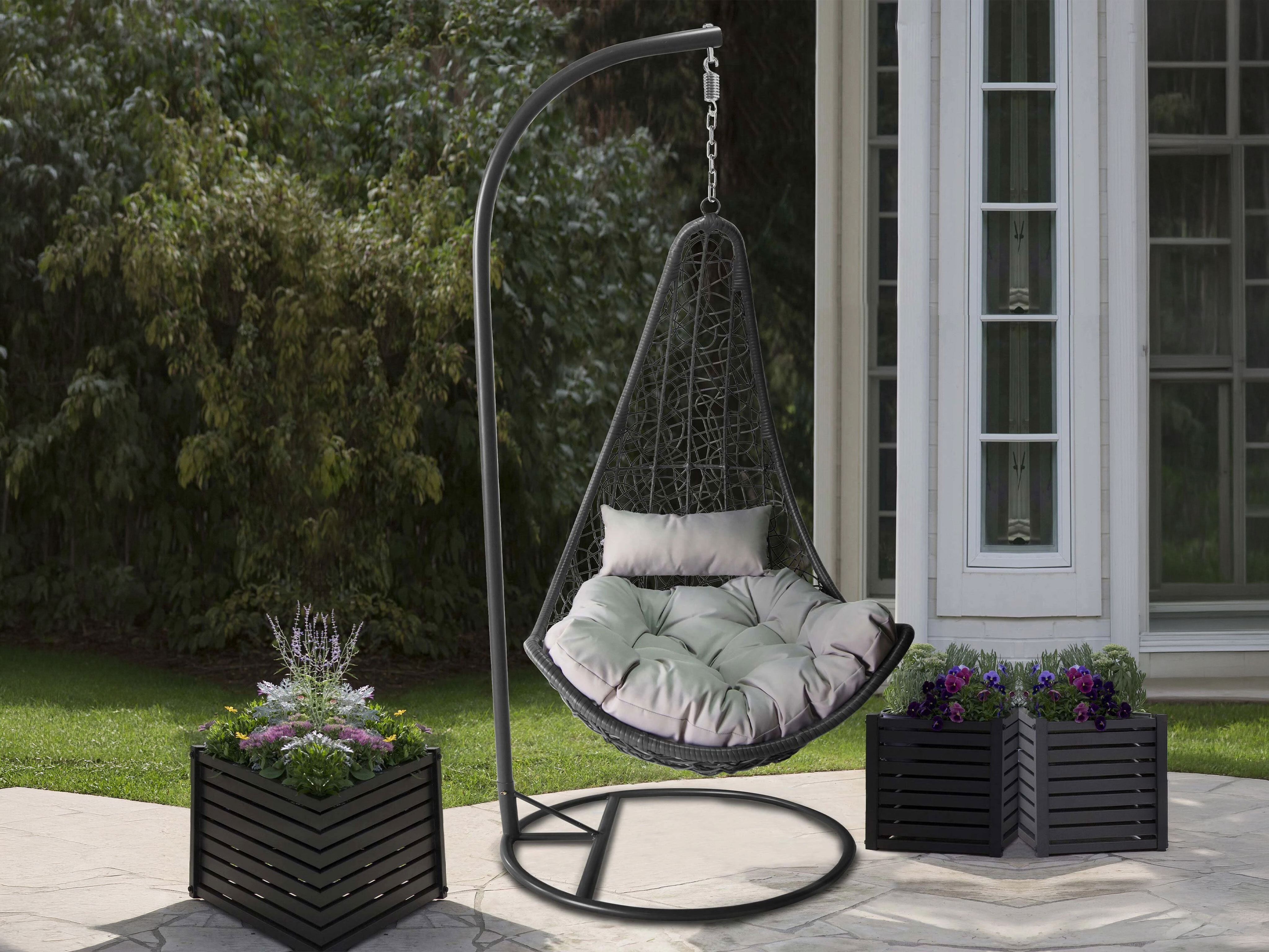 Hangende stoel Comfivo Figae (Grijs)