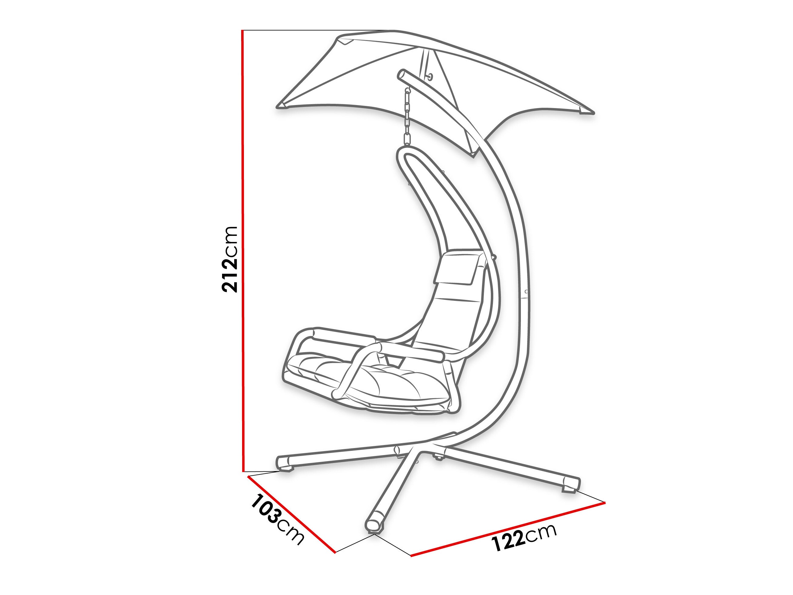 Hangende stoel Comfivo Myrtus II