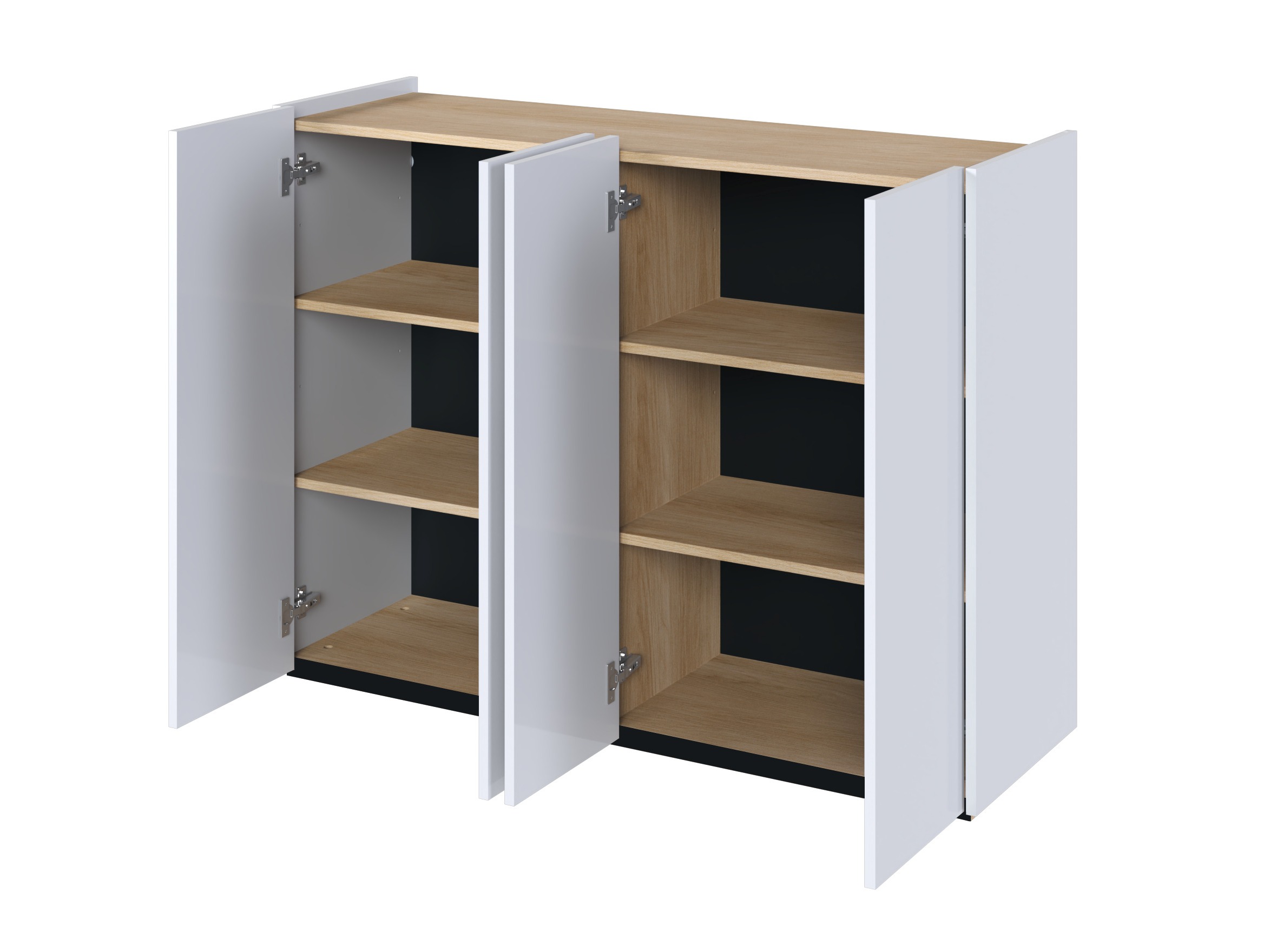 Dressoir Fresno 148 (Glanzend wit)