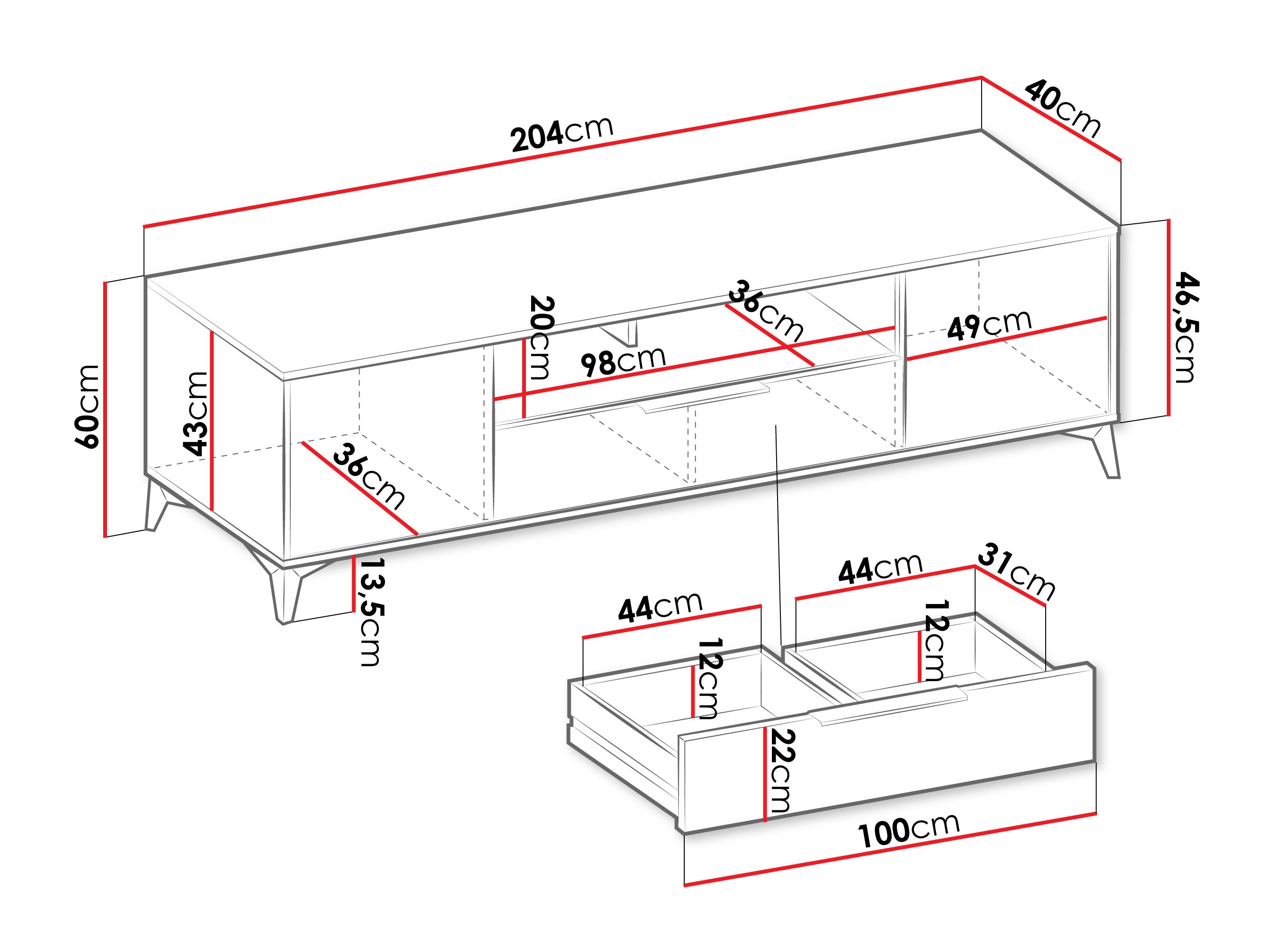 TV-meubel Comfivo Enoteo 106