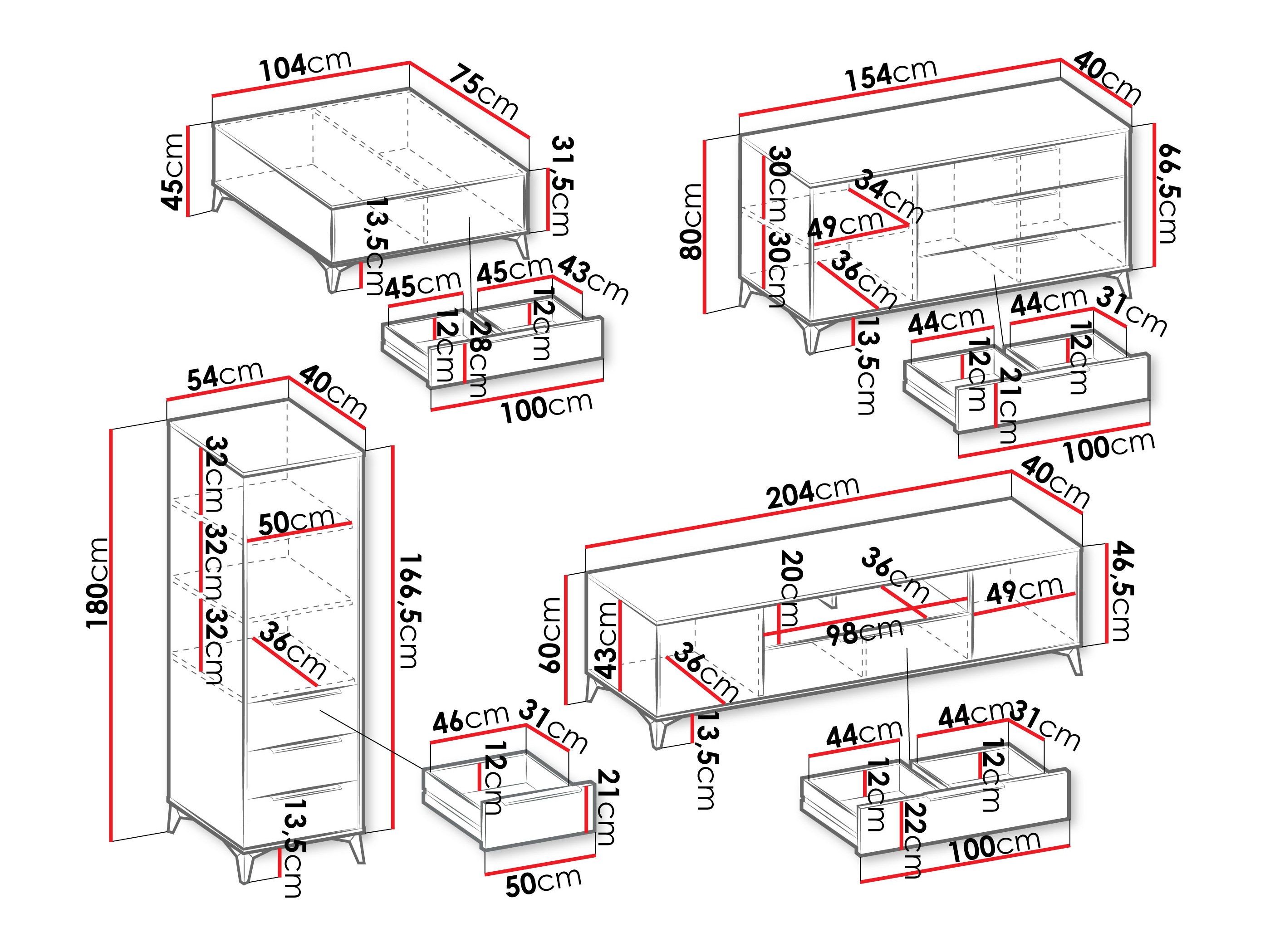 Woonkamerset Comfivo Enoteo 108