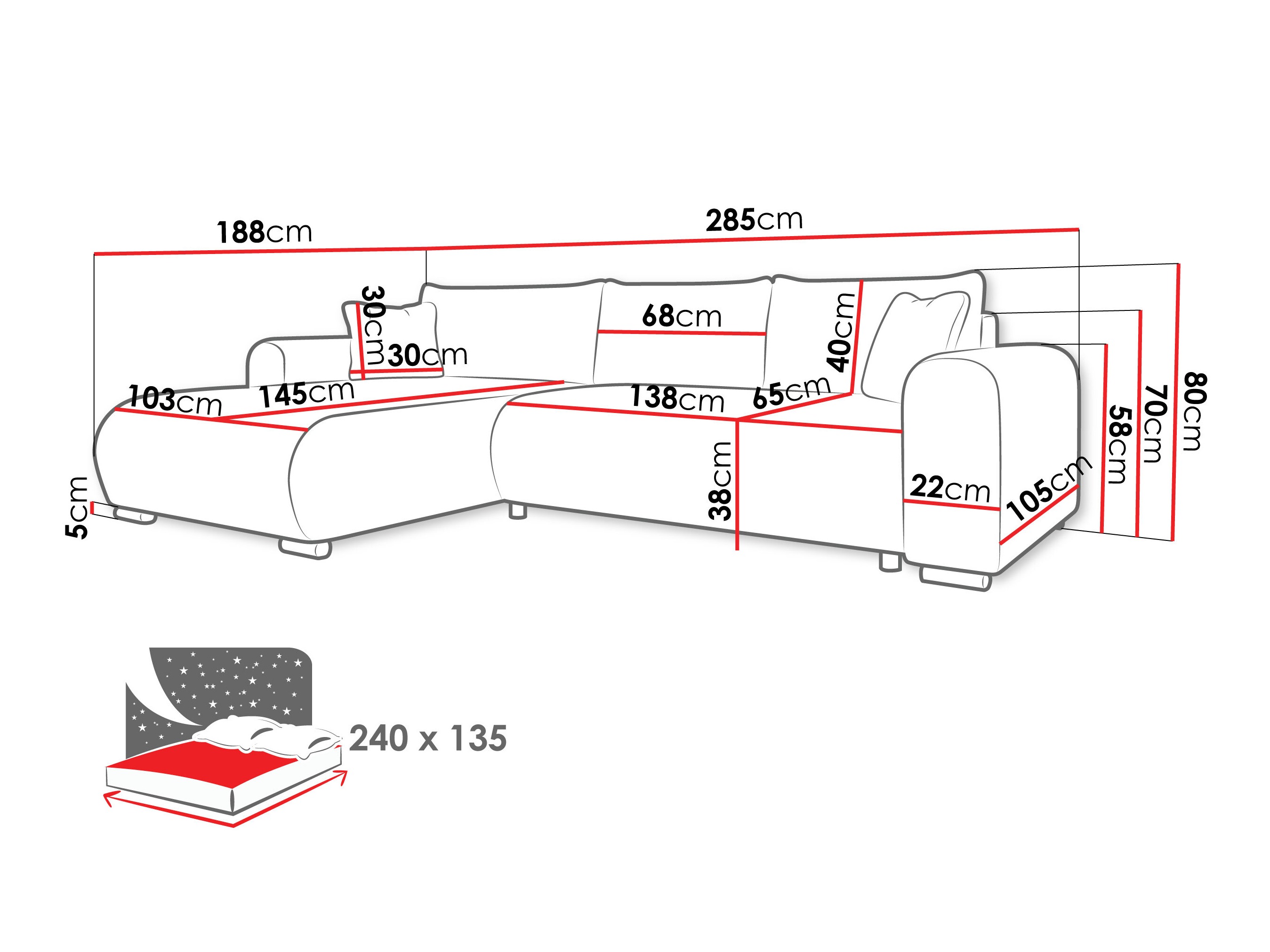 Hoekbank Comfivo Consors (Poso 135)