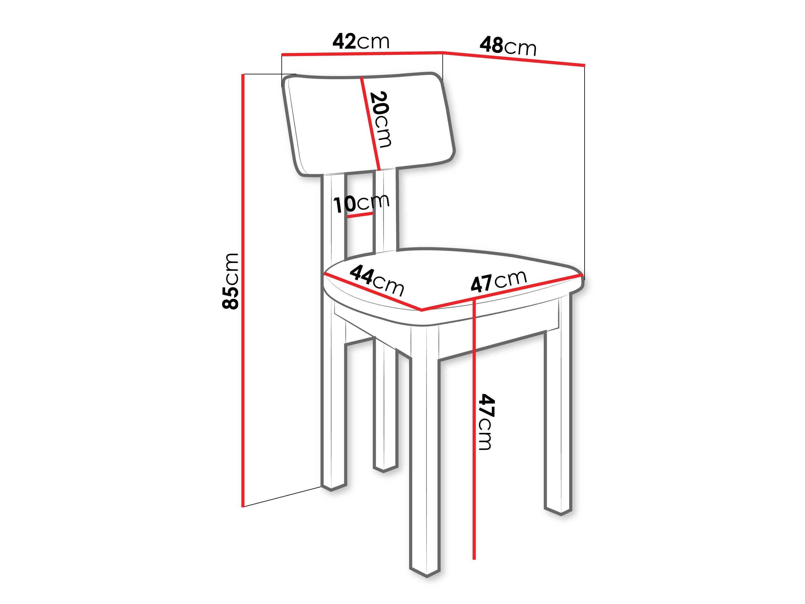 Stoel Victorville 382 (Notenhout)