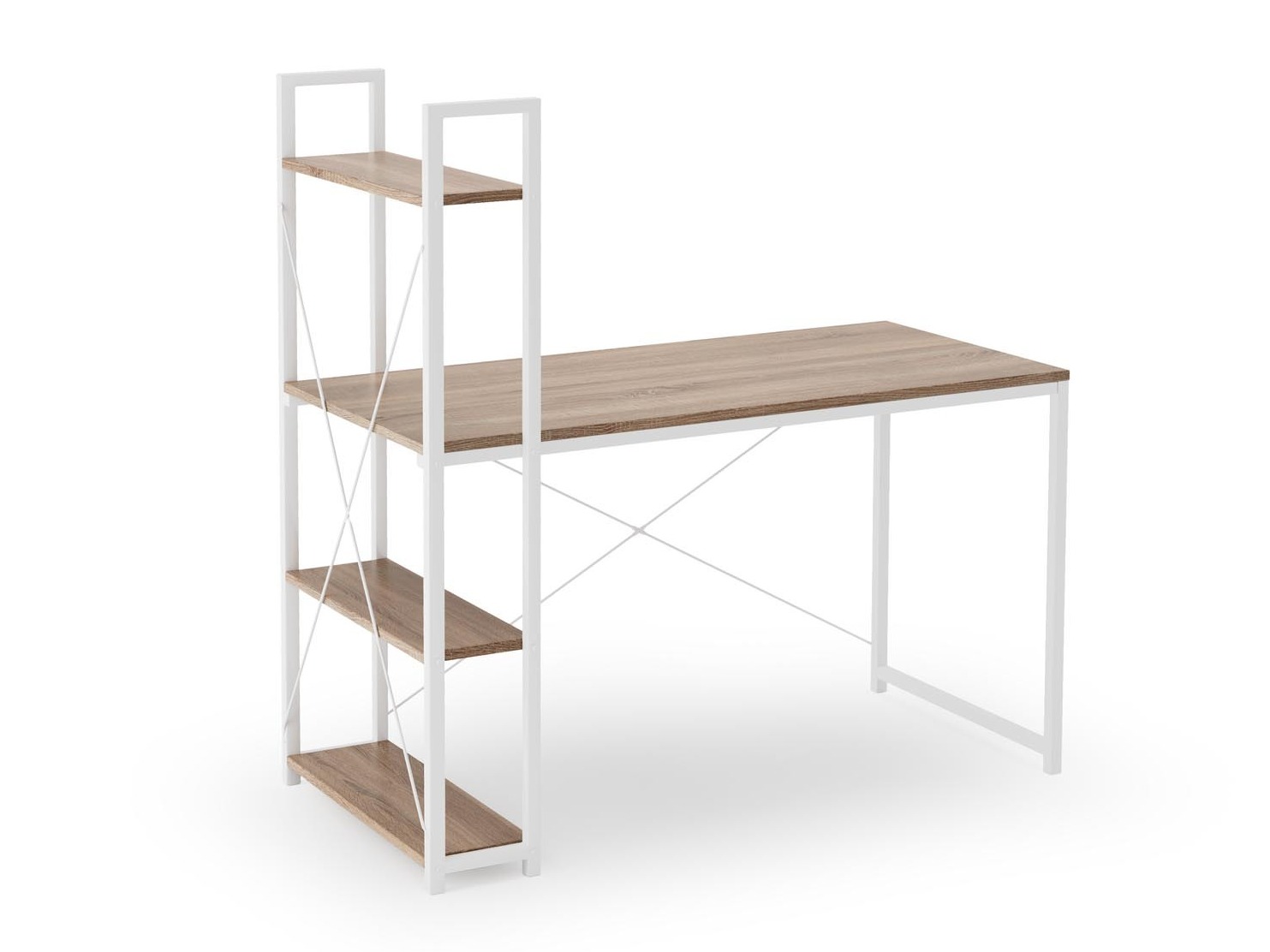 Bureau Houston 1888 (Sonoma eik + Wit)